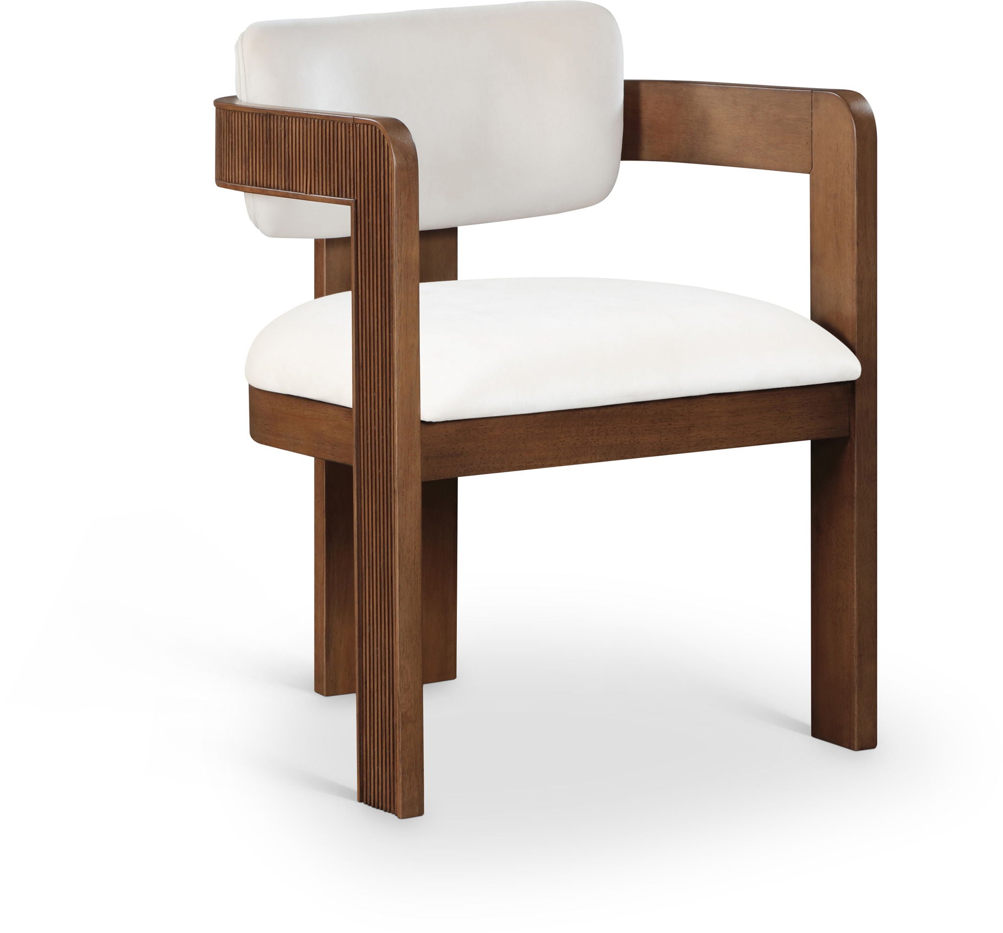 Sacha - Velvet Dining Chair With Brown Base (Set of 2) - Urban Living Furniture (Los Angeles, CA)