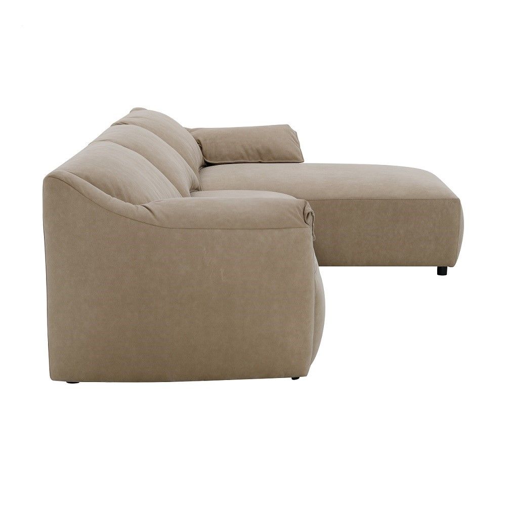 Veata - Sectional Sofa - Light Brown Suede - Urban Living Furniture (Los Angeles, CA)