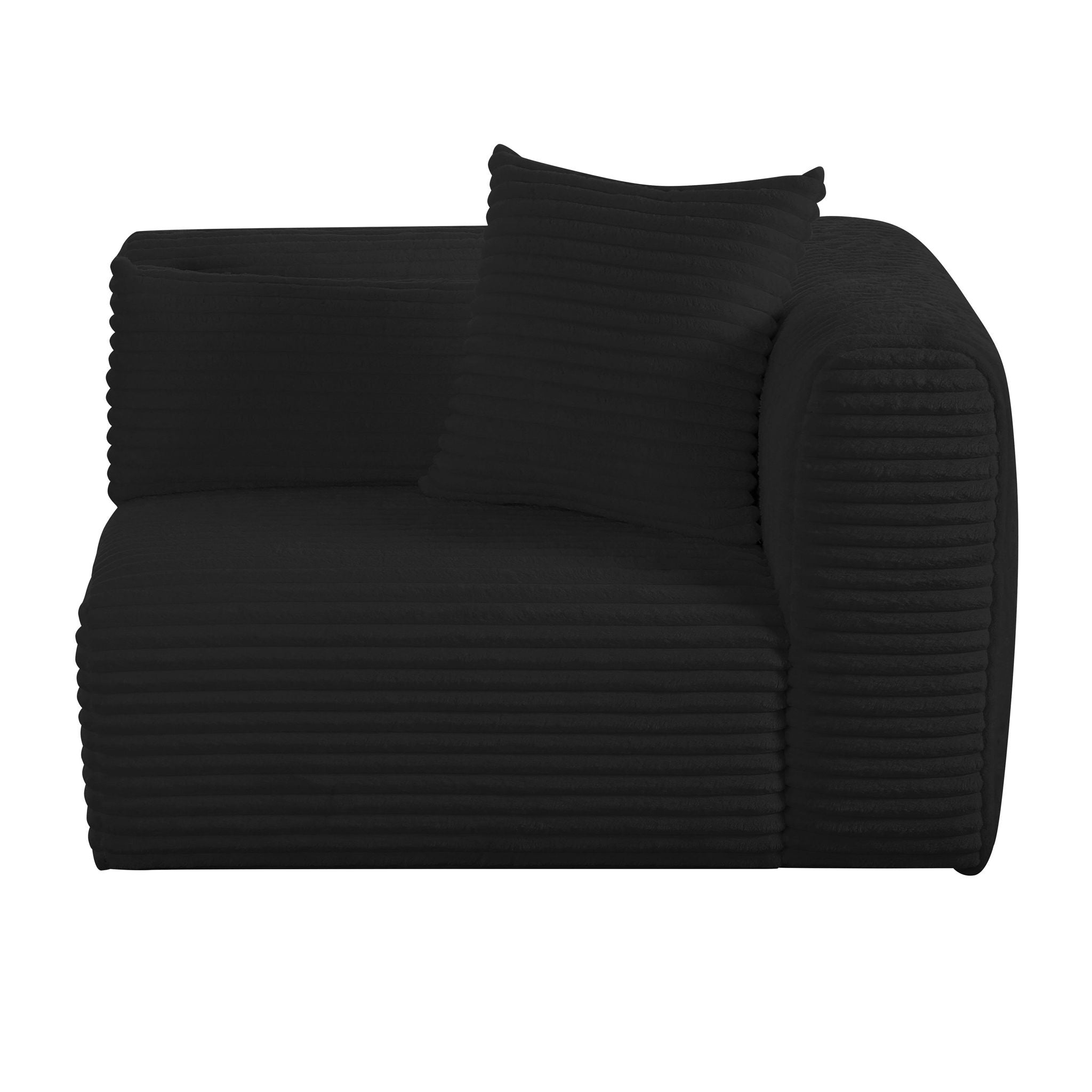 Tarra - Fluffy Oversized Corduroy Modular Corner Chair - Urban Living Furniture (Los Angeles, CA)