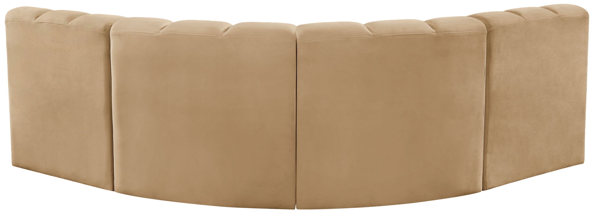 Arc - Velvet 4 Piece Corner Modular Sofa