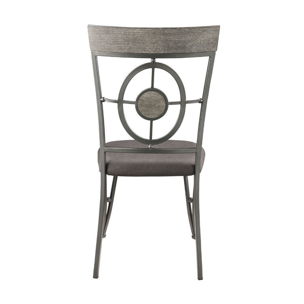 Landis - Side Chair (Set of 2) - Fabric & Gunmetal - Urban Living Furniture (Los Angeles, CA)