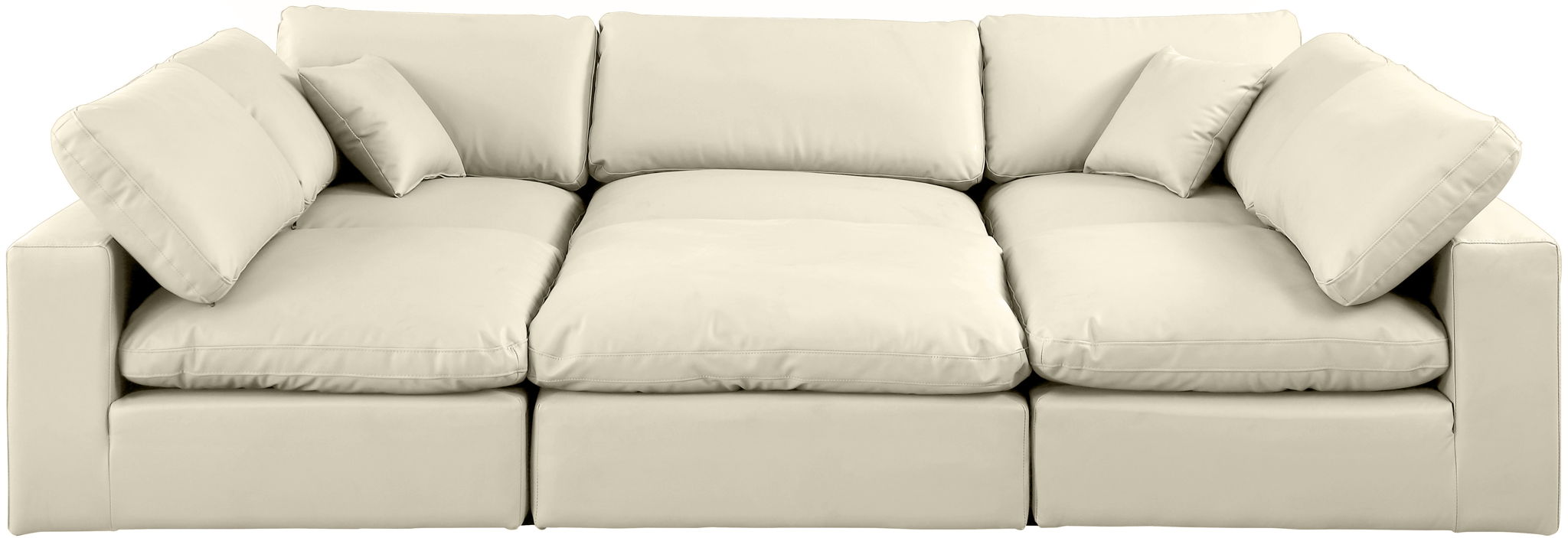 Comfy - 6 Piece Faux Leather Sectional - Urban Living Furniture (Los Angeles, CA)