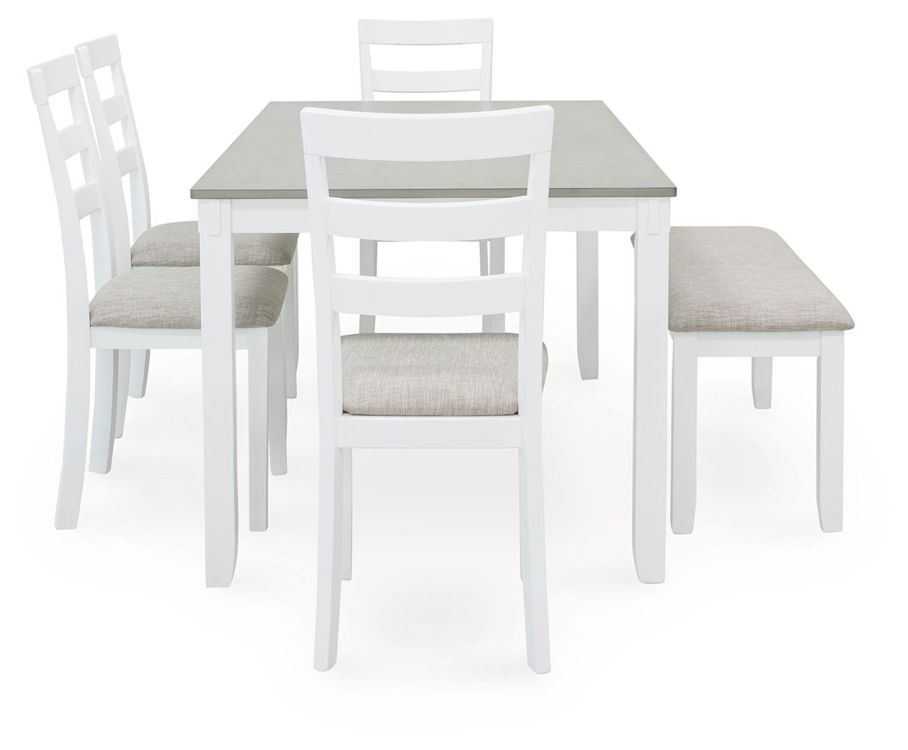 Stonehollow - White / Gray - Rectangular Drm Table Set (Set of 6) - Urban Living Furniture (Los Angeles, CA)