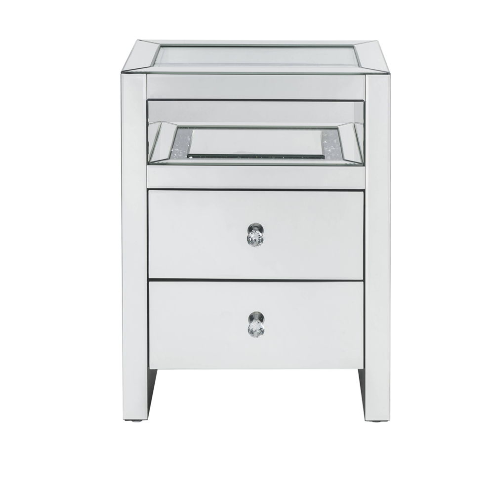 Dominic - Accent Table With LED - Mirrored - Urban Living Furniture (Los Angeles, CA)