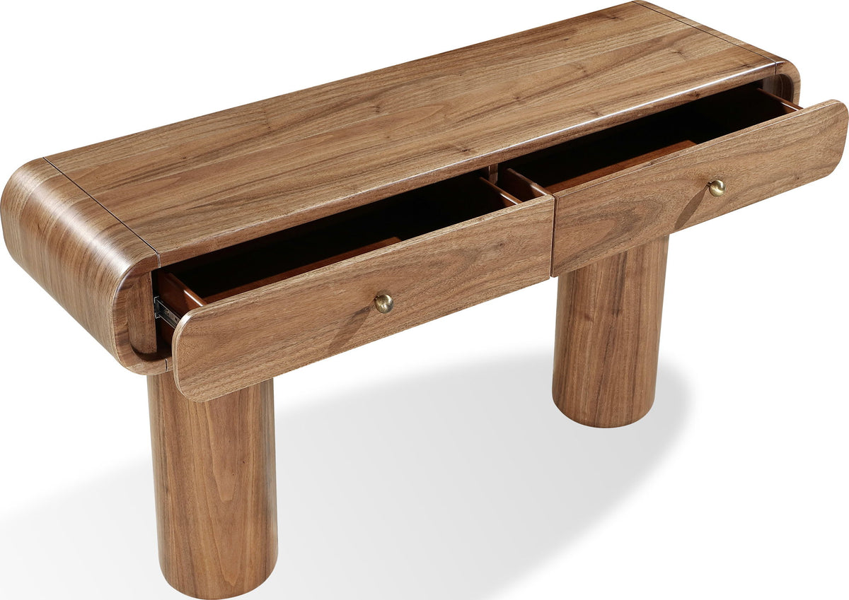 Juba - Walnut Console Table - Mongoose