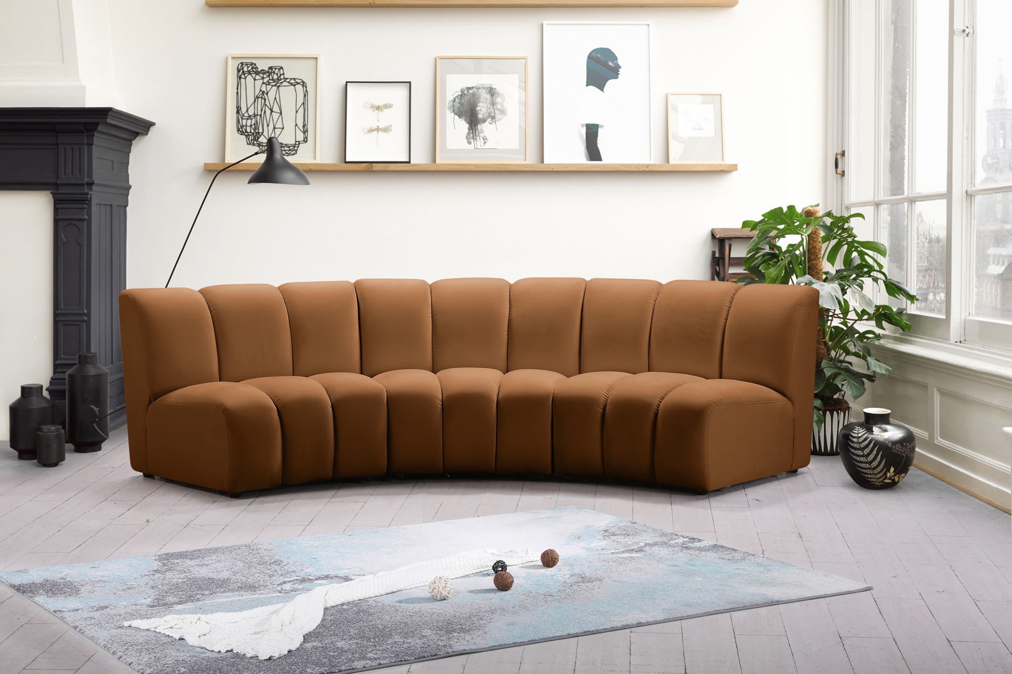 Infinity - 3 Piece Modular Sectional - Saddle - Urban Living Furniture (Los Angeles, CA)