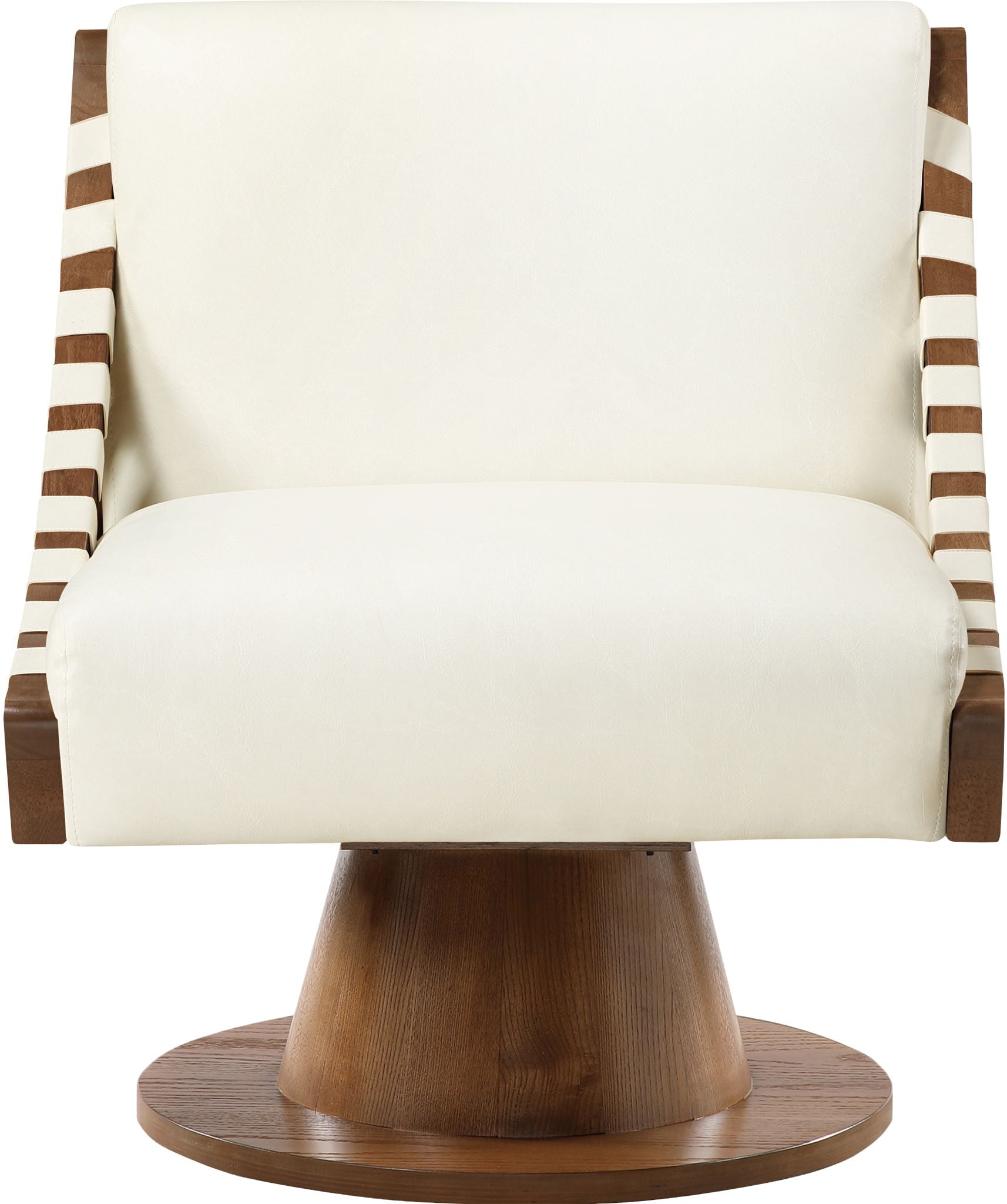 Millwin - Swivel Accent Chair With Brown Base - Urban Living Furniture (Los Angeles, CA)