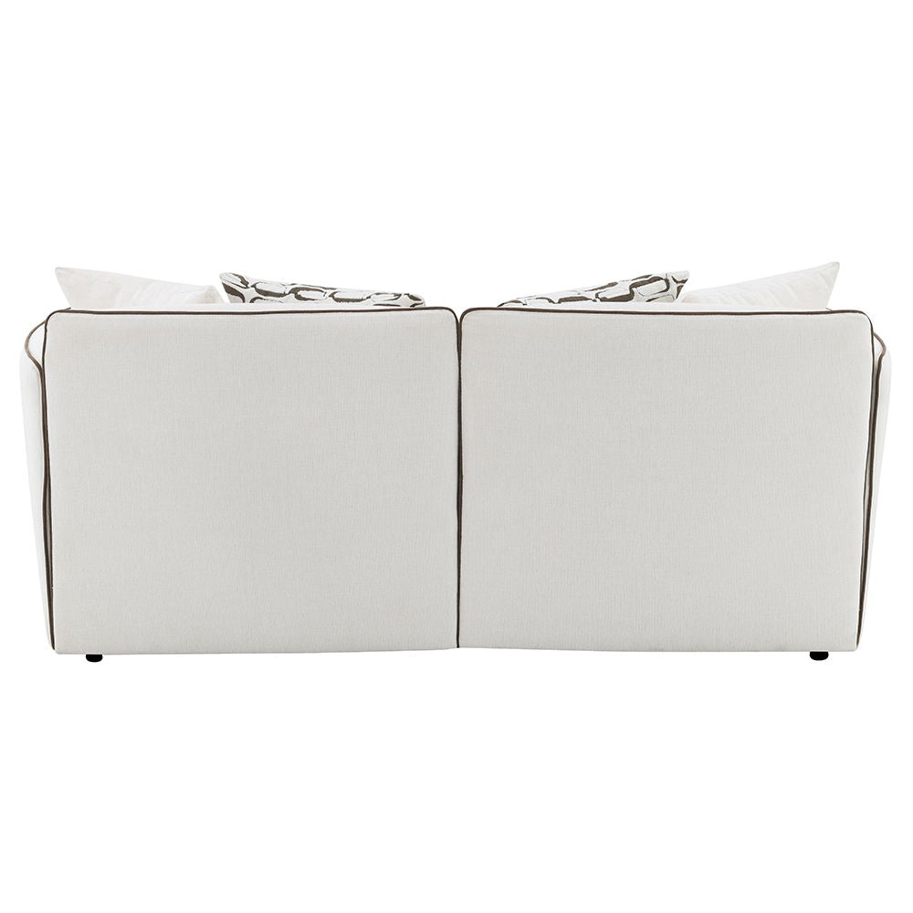 Yolanda - Loveseat With 4 Pillows - Beige Chenille - Urban Living Furniture (Los Angeles, CA)