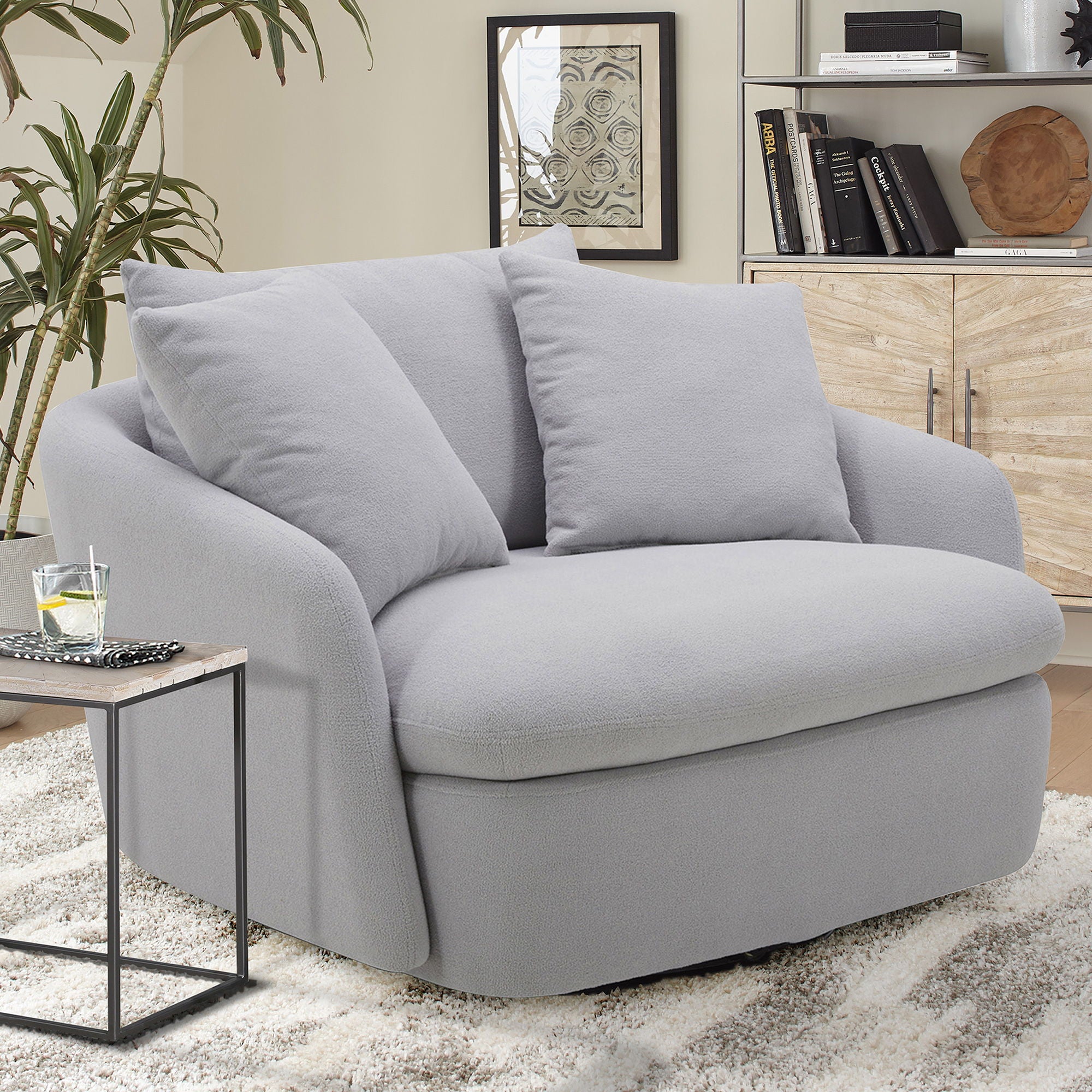 Boomer - Large Swivel Chair with 2 Pillows - Urban Living Furniture (Los Angeles, CA)