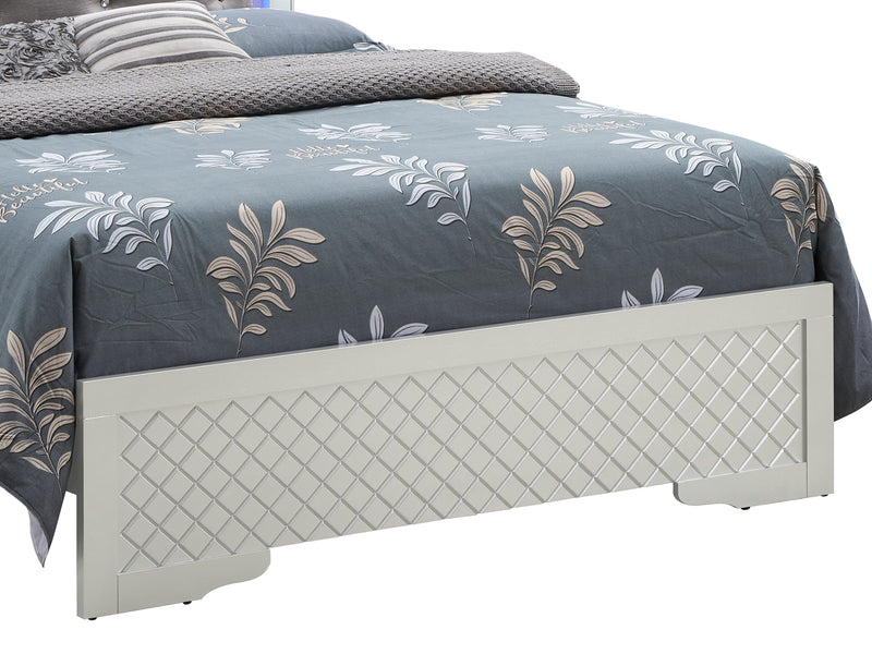 Bed With LED Light Accents Headboard - Urban Living Furniture (Los Angeles, CA)