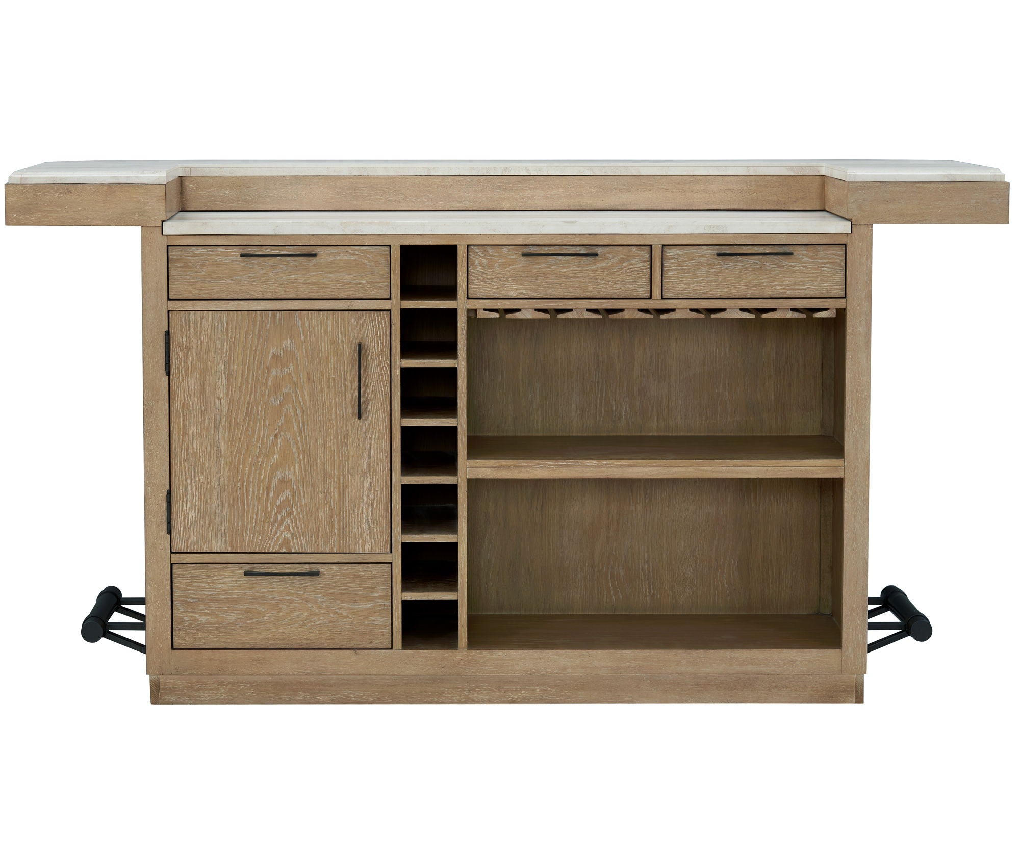 Escape - 78" Dining Bar With Stone Top - Vanilla Bean - Urban Living Furniture (Los Angeles, CA)