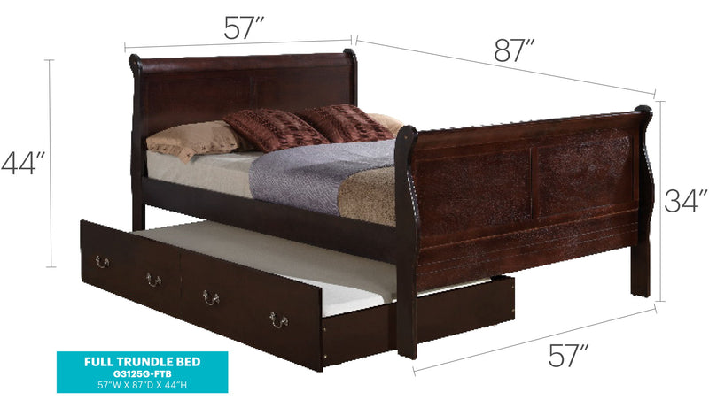 Full Trundle Bed For Optimal Comfort Elegant - Cappuccino