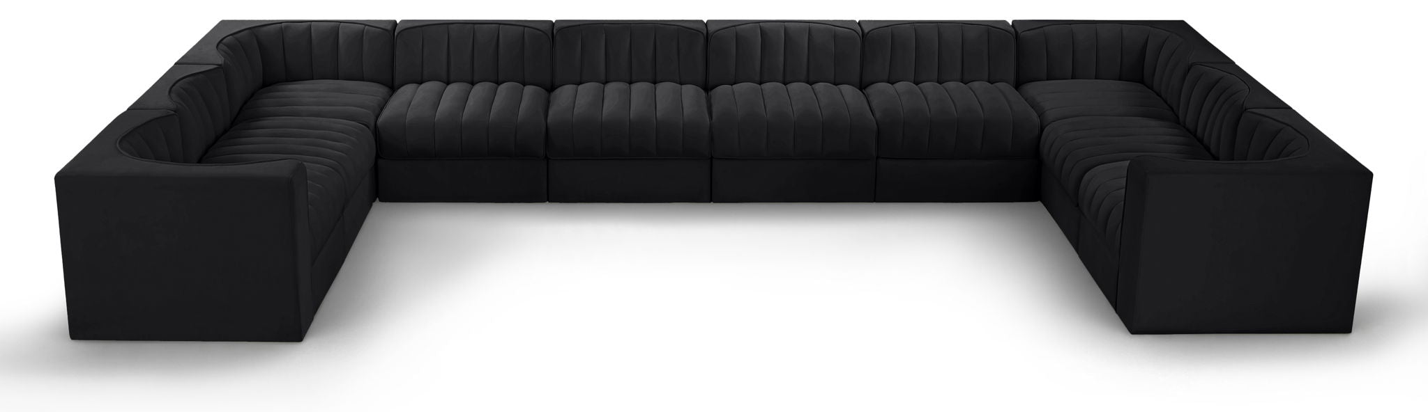 Rummi - Velvet Performance Fabric Upholstered 10 Piece Modular Sectional - Urban Living Furniture (Los Angeles, CA)