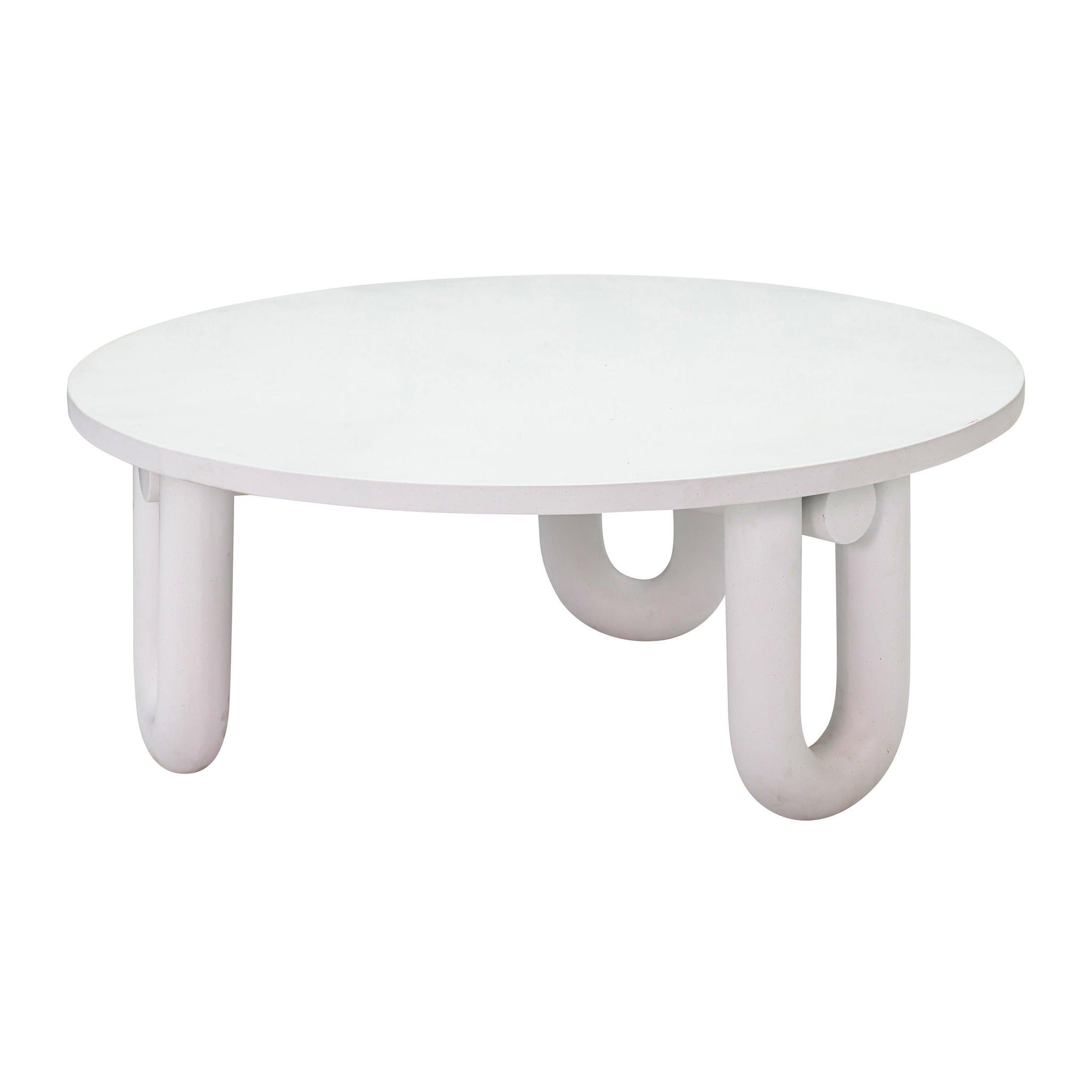 Tildy - Concrete Coffee Table - White - Urban Living Furniture (Los Angeles, CA)