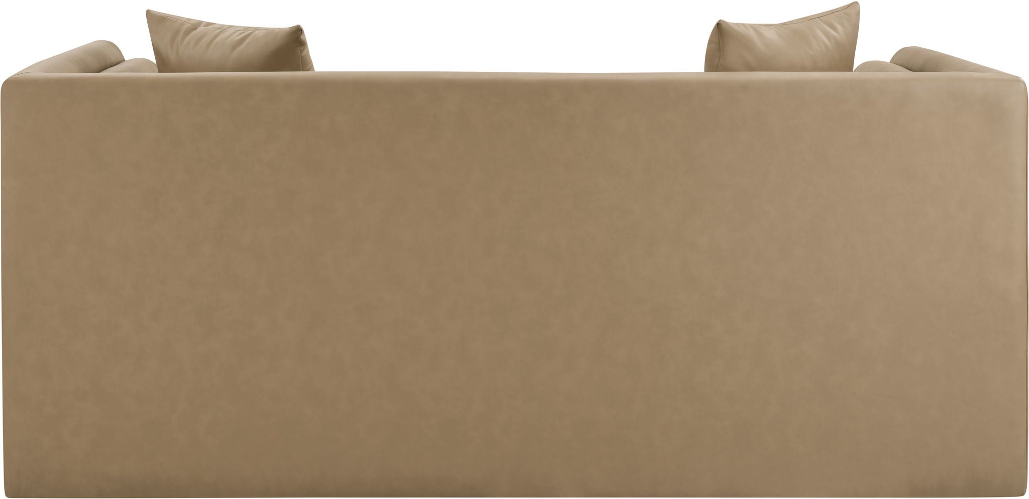 Everett - Vegan Leather 67" Upholstered Loveseat - Tan - Urban Living Furniture (Los Angeles, CA)