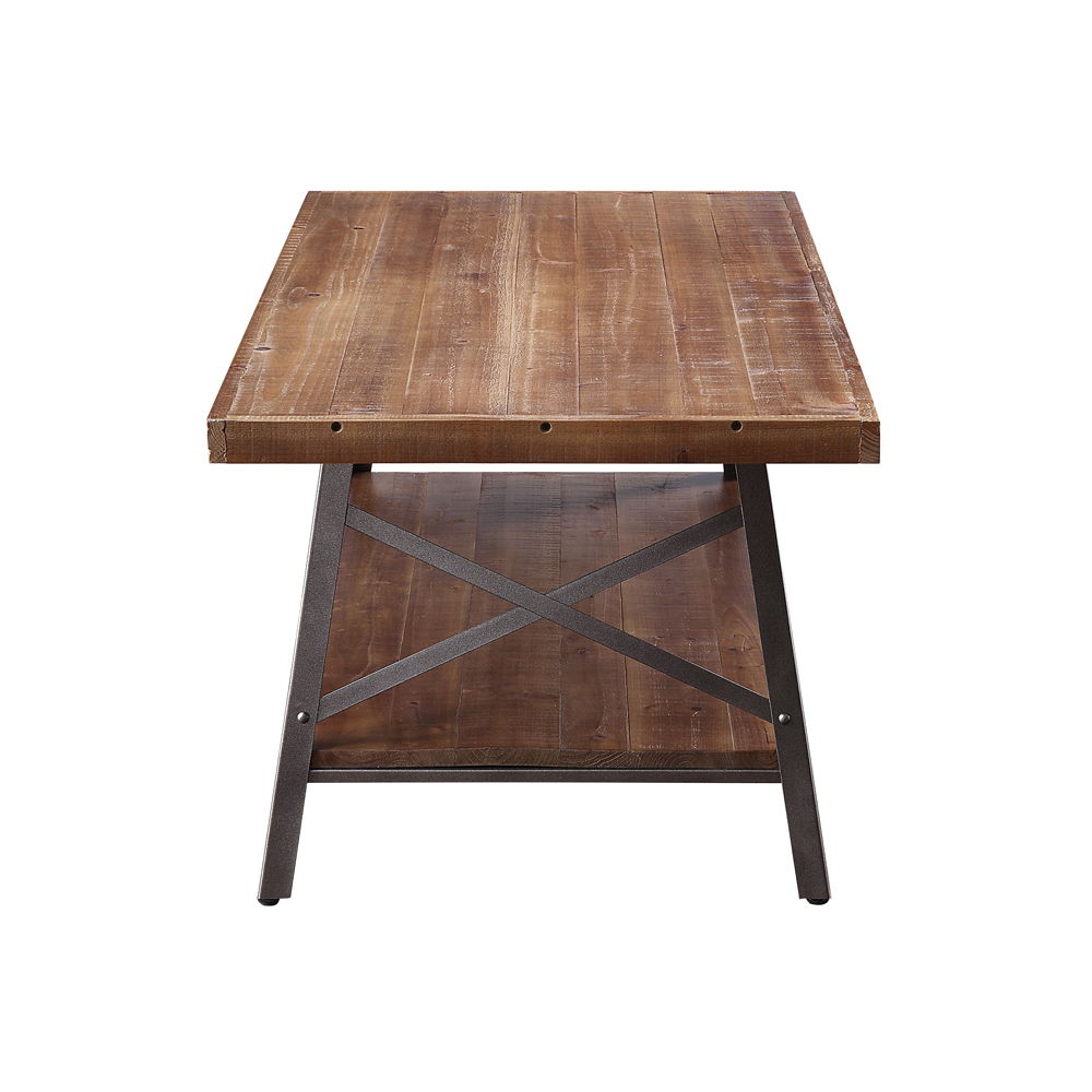 Ikram - Coffee Table - Weathered Oak & Sandy Black - Urban Living Furniture (Los Angeles, CA)