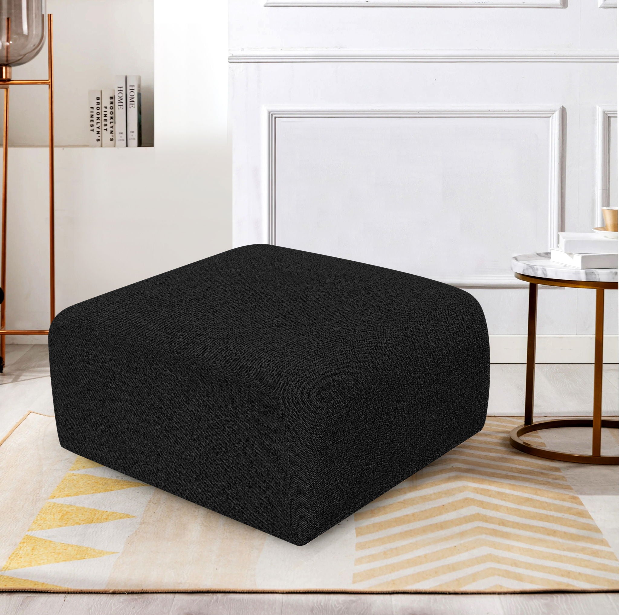 Arc - Boucle Fabric Ottoman - Urban Living Furniture (Los Angeles, CA)