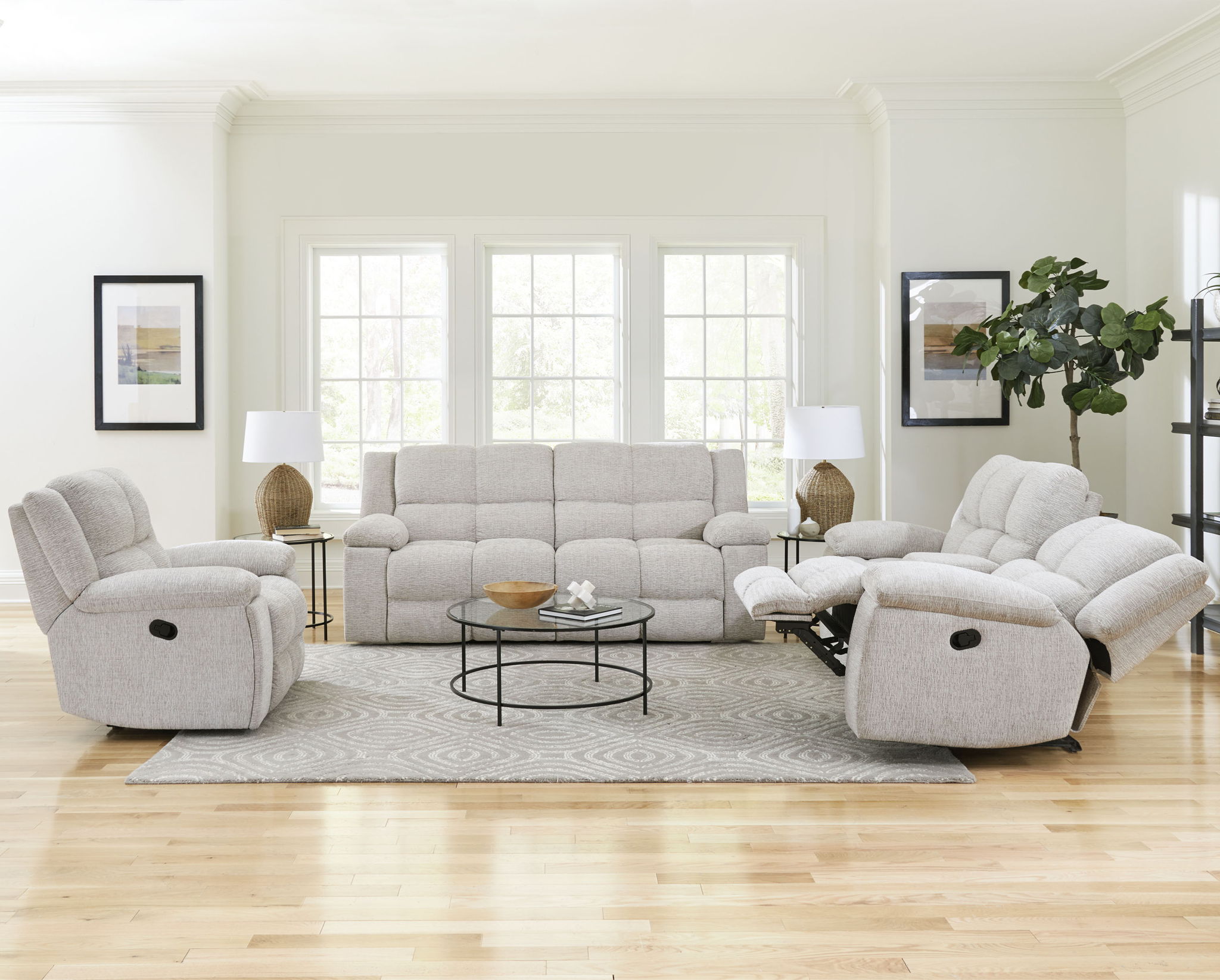 Buster - Manual Reclining Console Loveseat