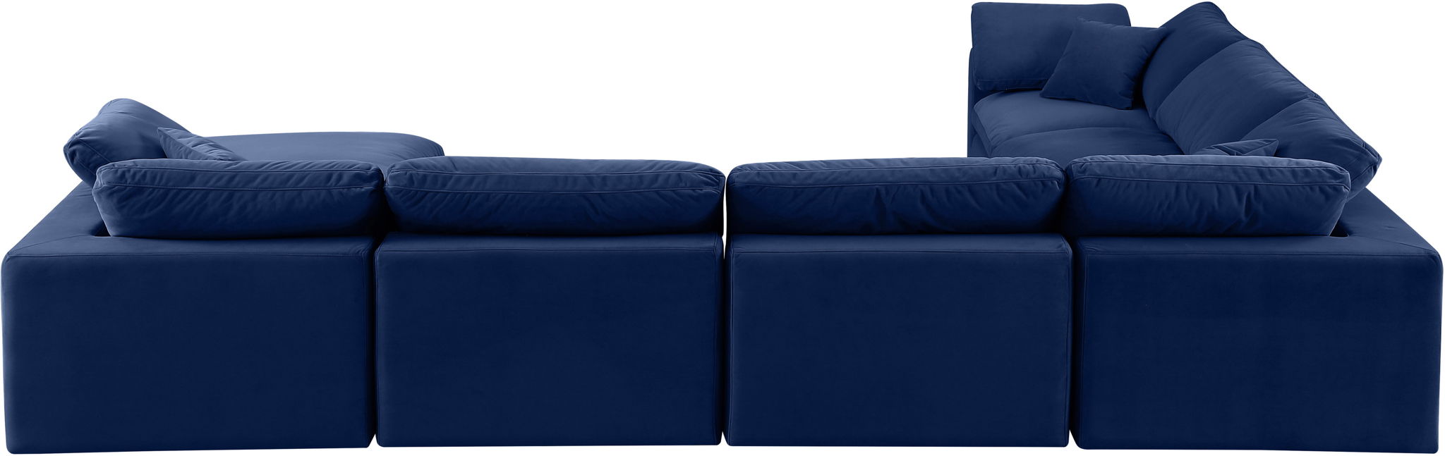 Comfy - 7 Piece Velvet Modular Sectional With Chaise - Urban Living Furniture (Los Angeles, CA)