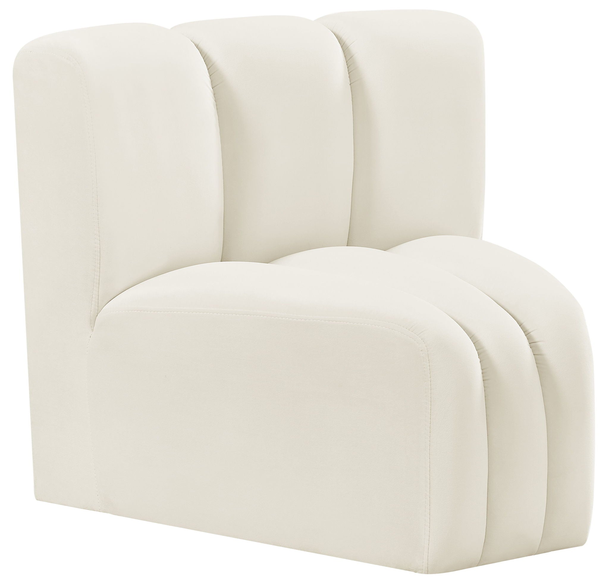 Arc - Velvet Curved Corner Chair - Urban Living Furniture (Los Angeles, CA)