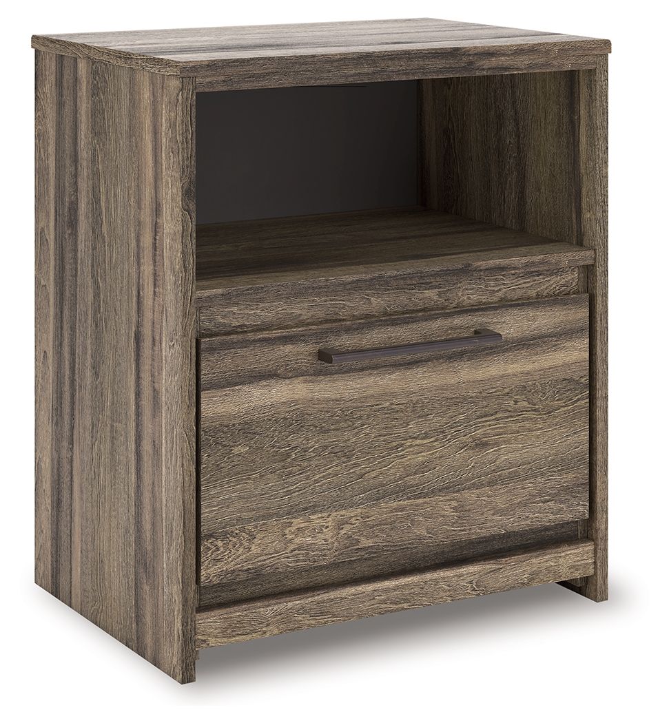 Elbrim - Brown - One Drawer Night Stand - Urban Living Furniture (Los Angeles, CA)