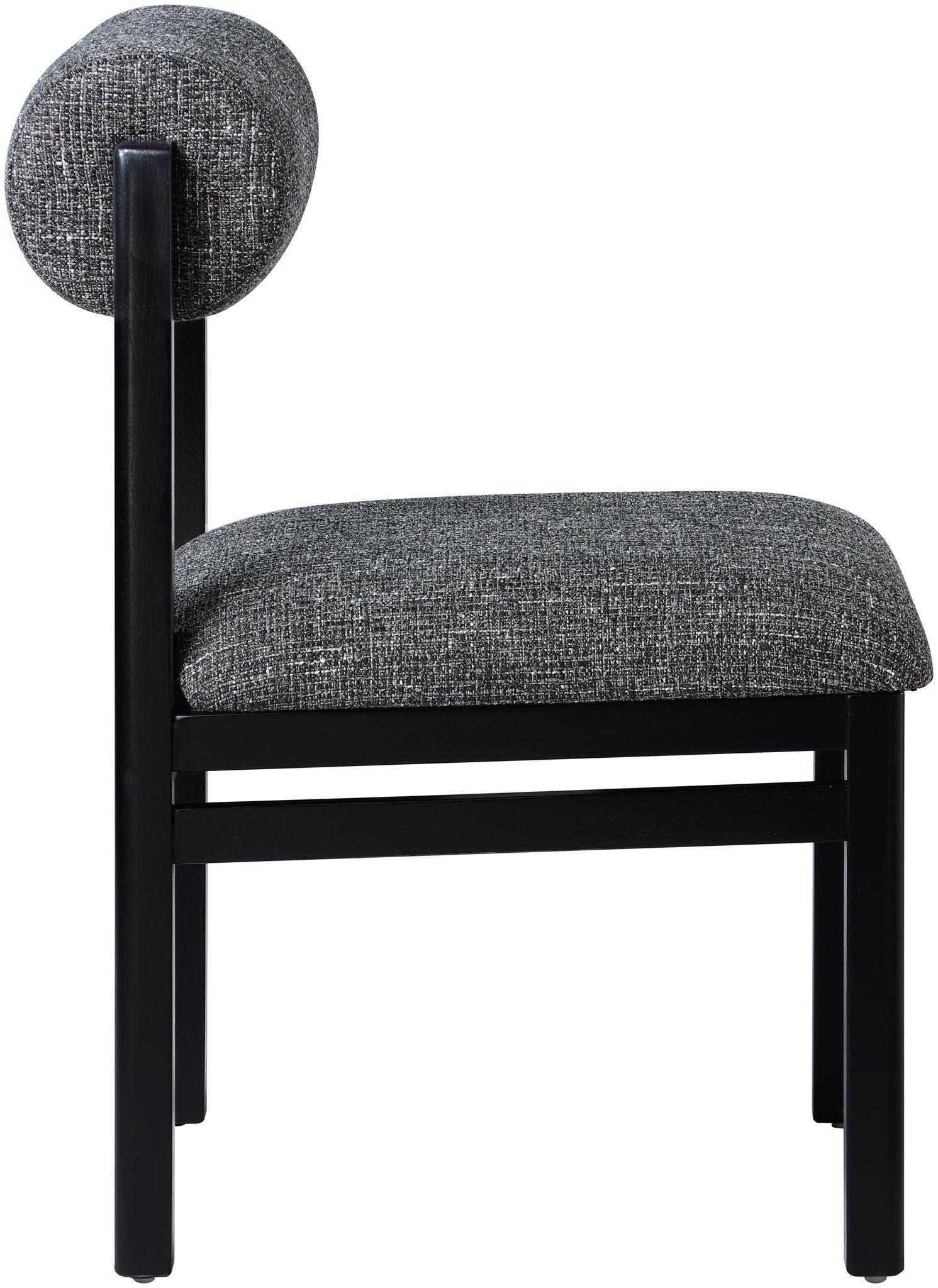 Roundhill - Fabric Dining Chair (Set of 2) - Black Frame - Urban Living Furniture (Los Angeles, CA)