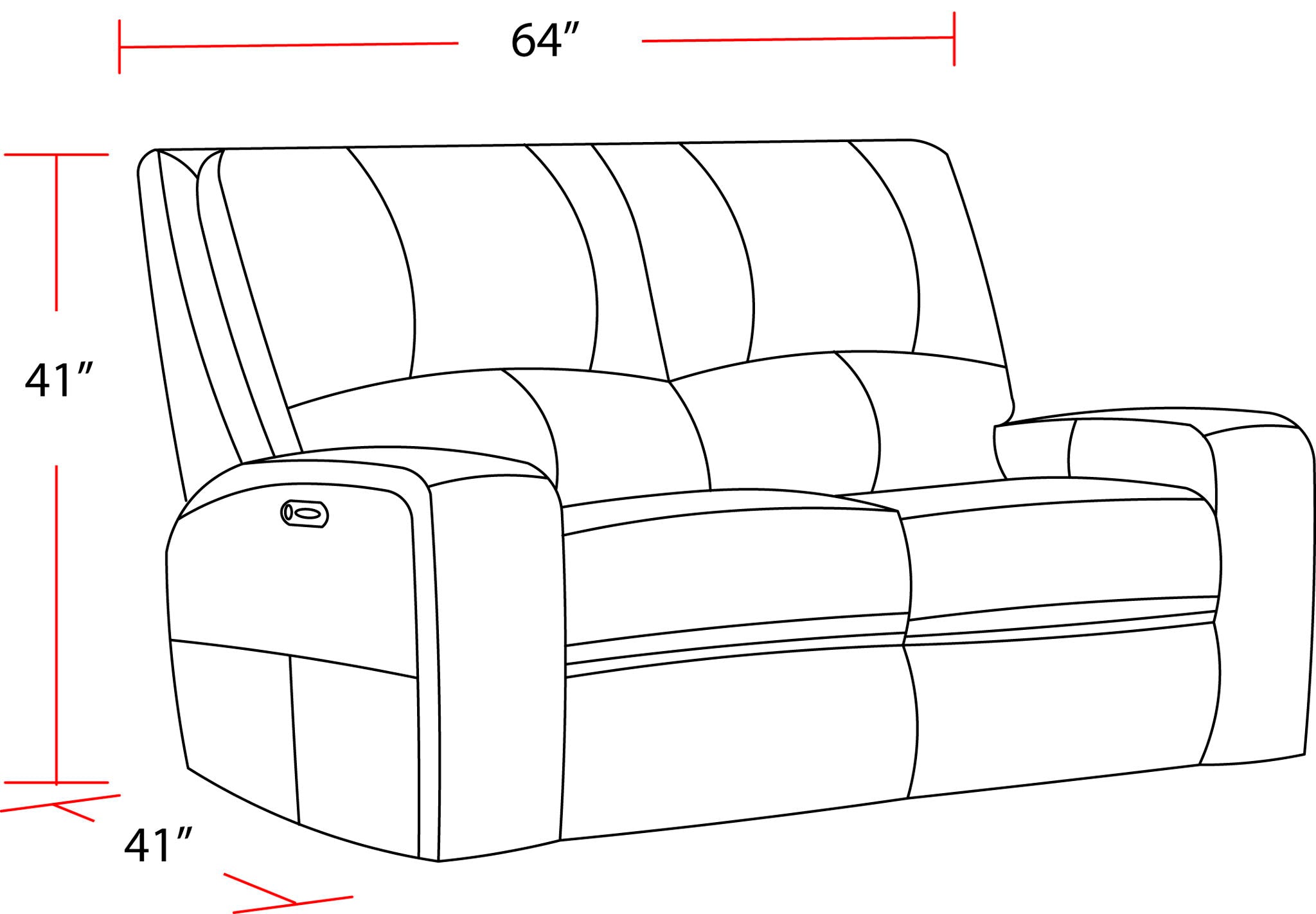 Swift - Power Loveseat - Urban Living Furniture (Los Angeles, CA)