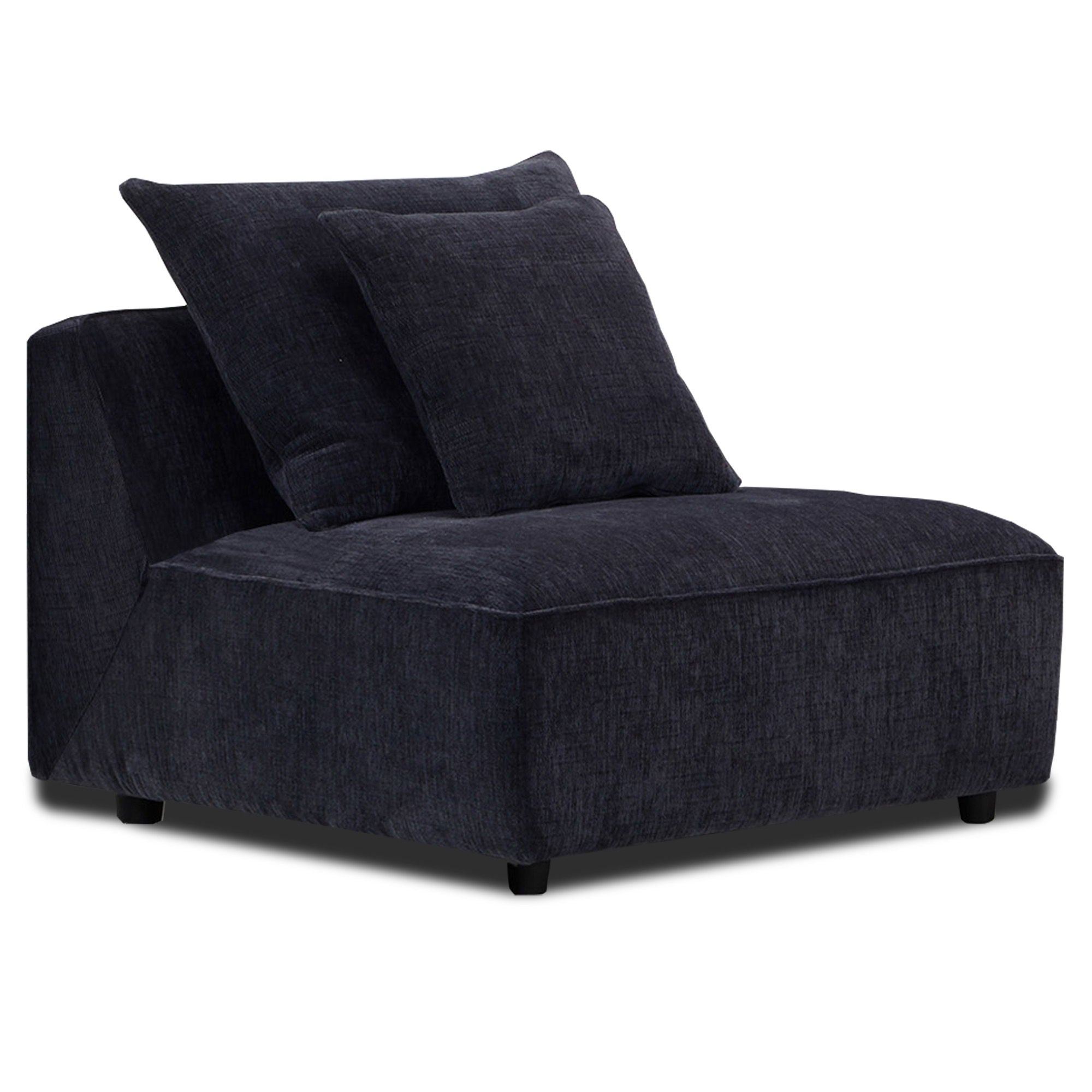 Recess - Armless Chair With 1 Back And 1 Toss Pillow - Reptile Blue - Urban Living Furniture (Los Angeles, CA)