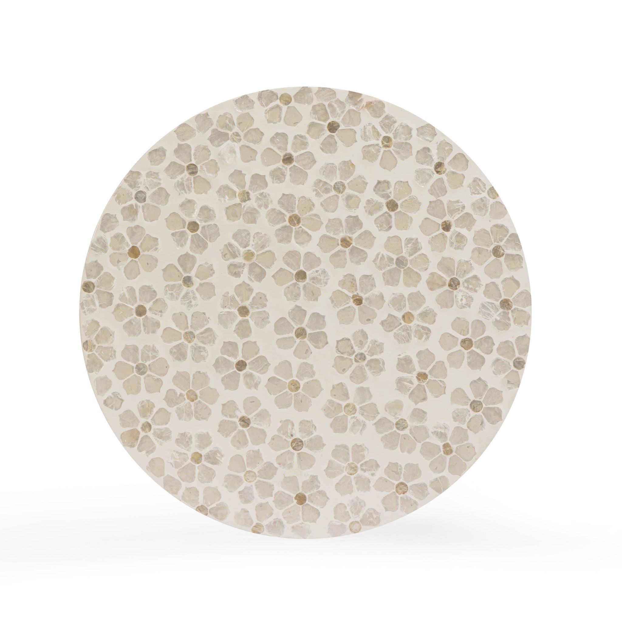 Lorna - Capiz Shell Motif Stool - Pearl Petal - Urban Living Furniture (Los Angeles, CA)