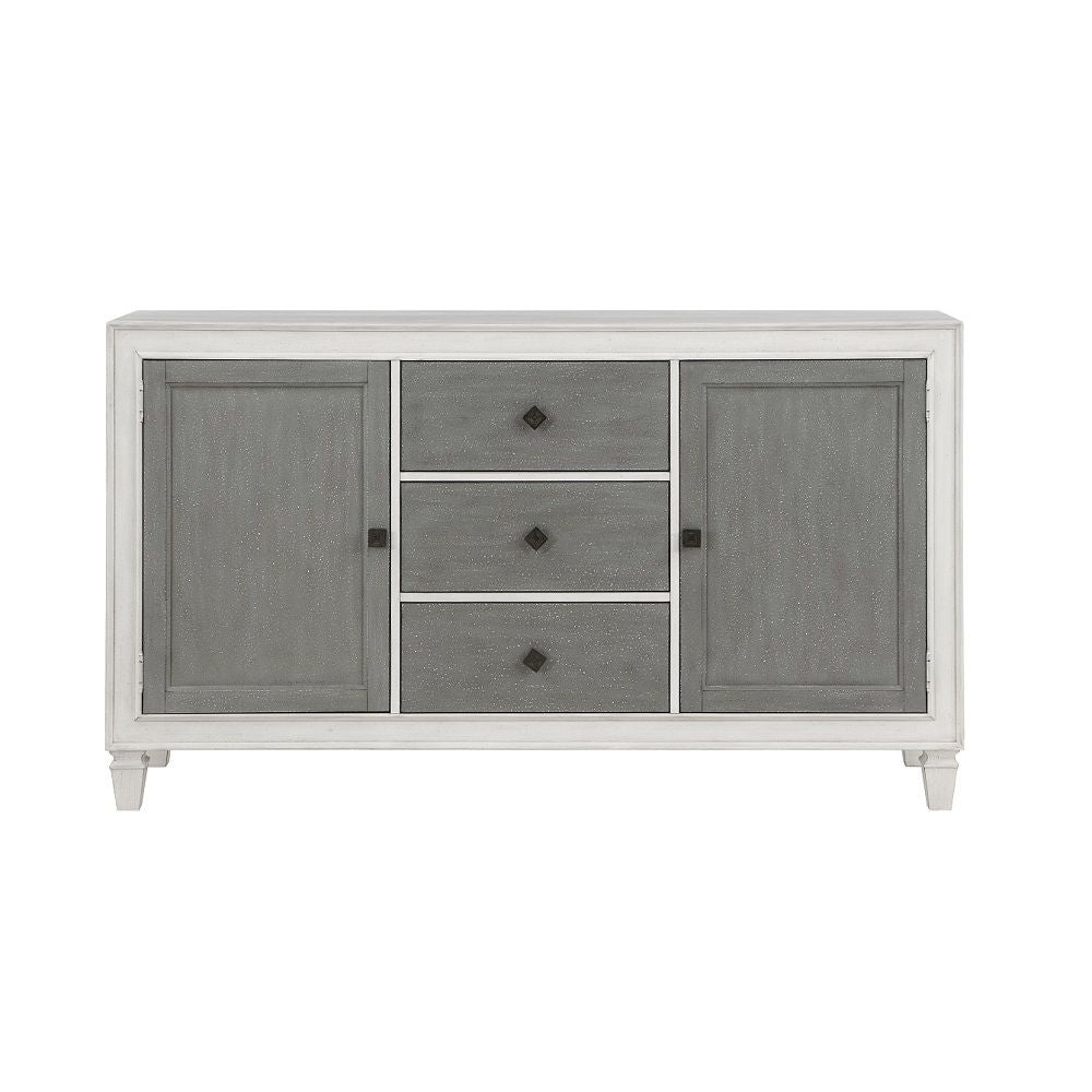 Katia - Server - Rustic Gray & Weathered White - Urban Living Furniture (Los Angeles, CA)