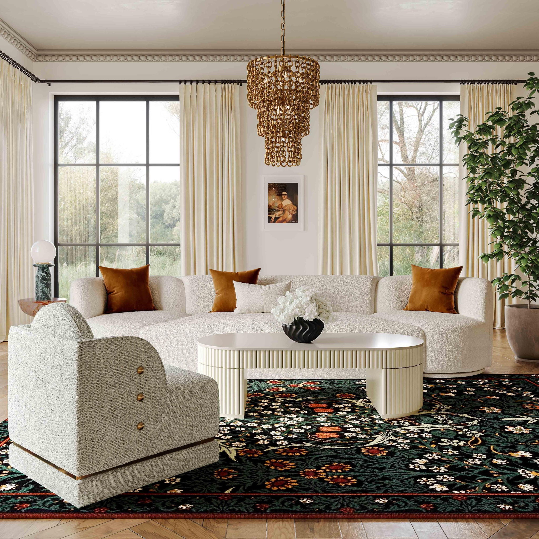 Bella - Oval Coffee Table - Urban Living Furniture (Los Angeles, CA)
