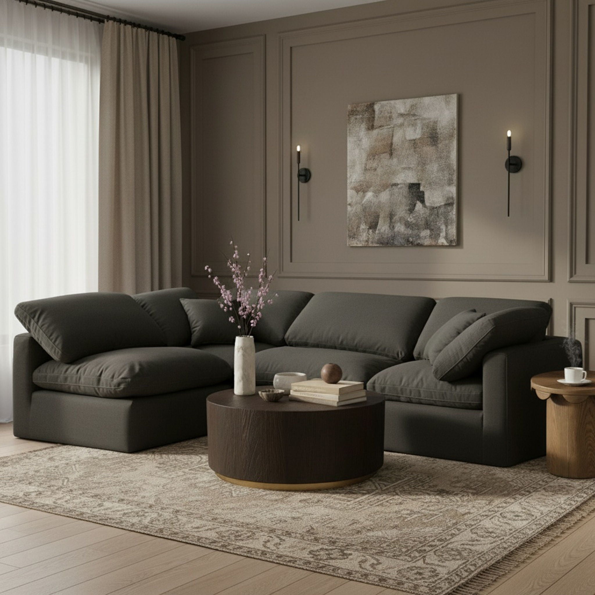 Indulge - Linen 4 Piece Modular Sectional - Urban Living Furniture (Los Angeles, CA)