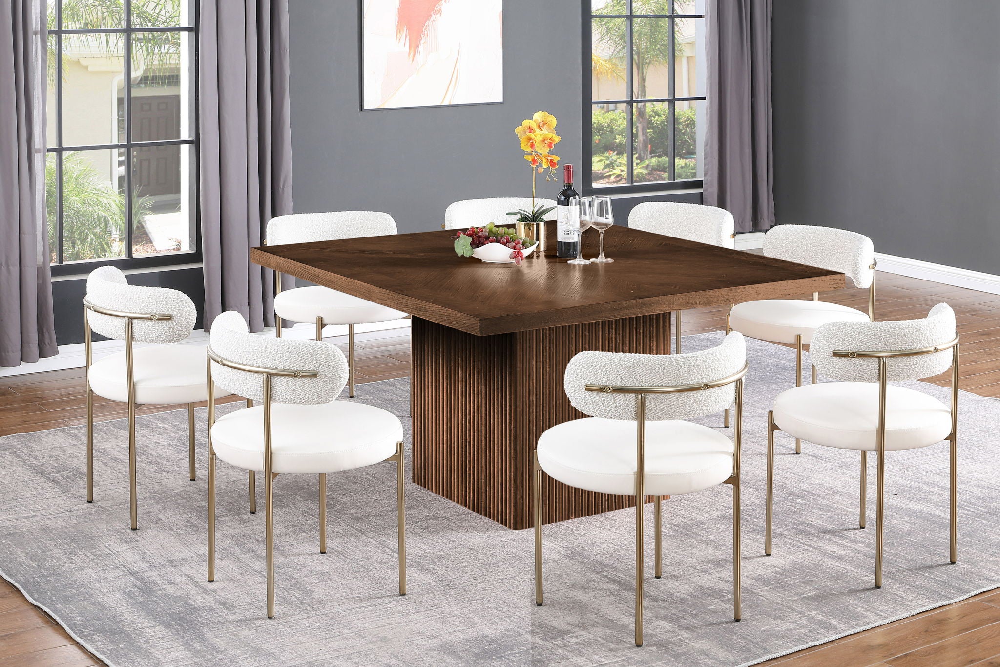 Belinda - Oak Veneer And Solid Wood Table - Urban Living Furniture (Los Angeles, CA)