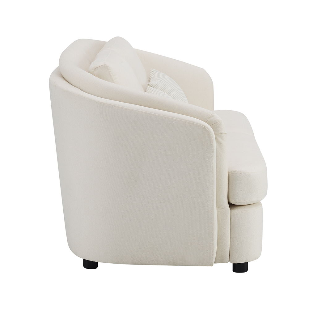 Mariko - Loveseat With 2 Pillows - Beige Linen - Urban Living Furniture (Los Angeles, CA)