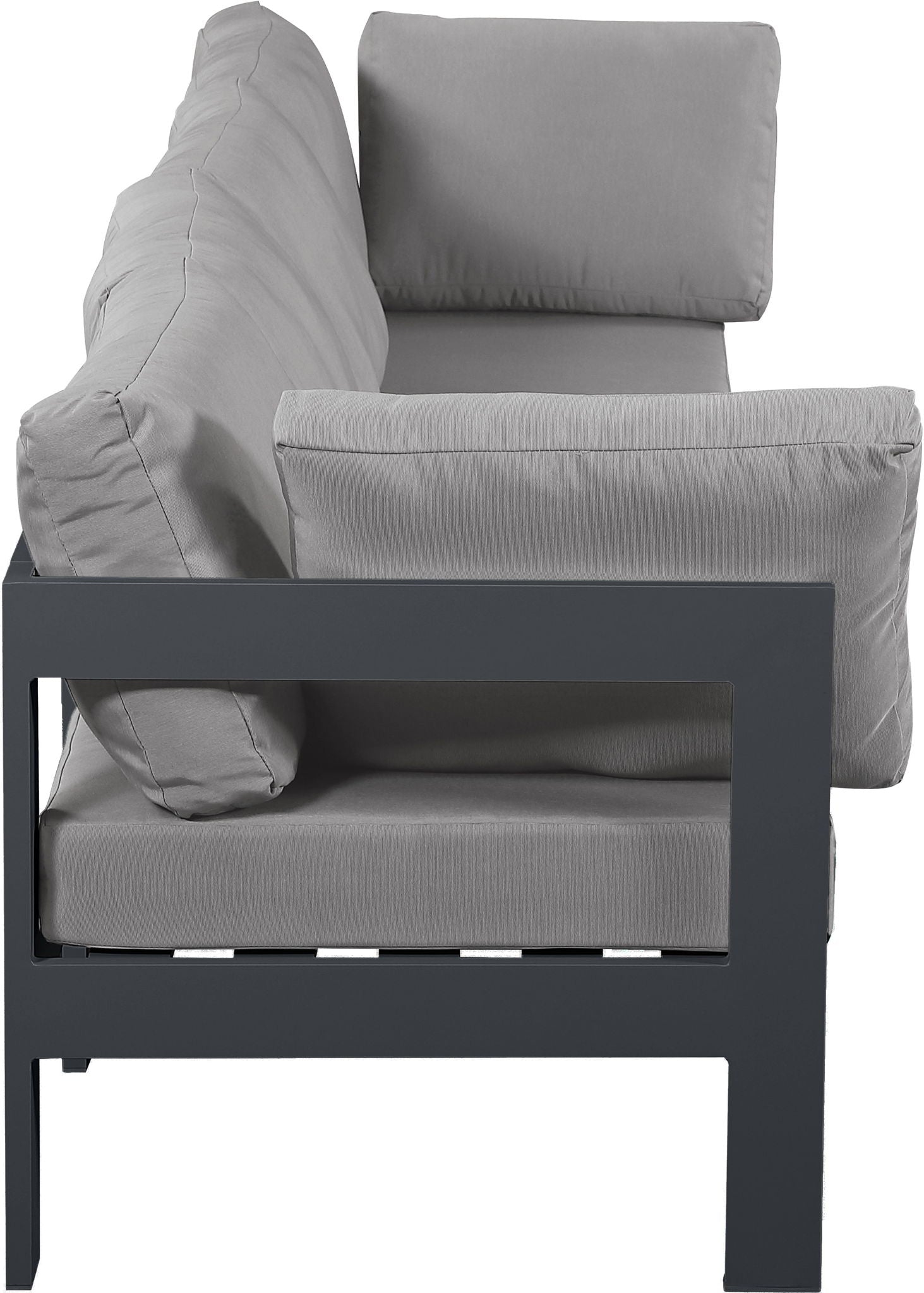 Nizuc - Outdoor Patio 4 Seat Modular Sofa With Gray Frame - Urban Living Furniture (Los Angeles, CA)