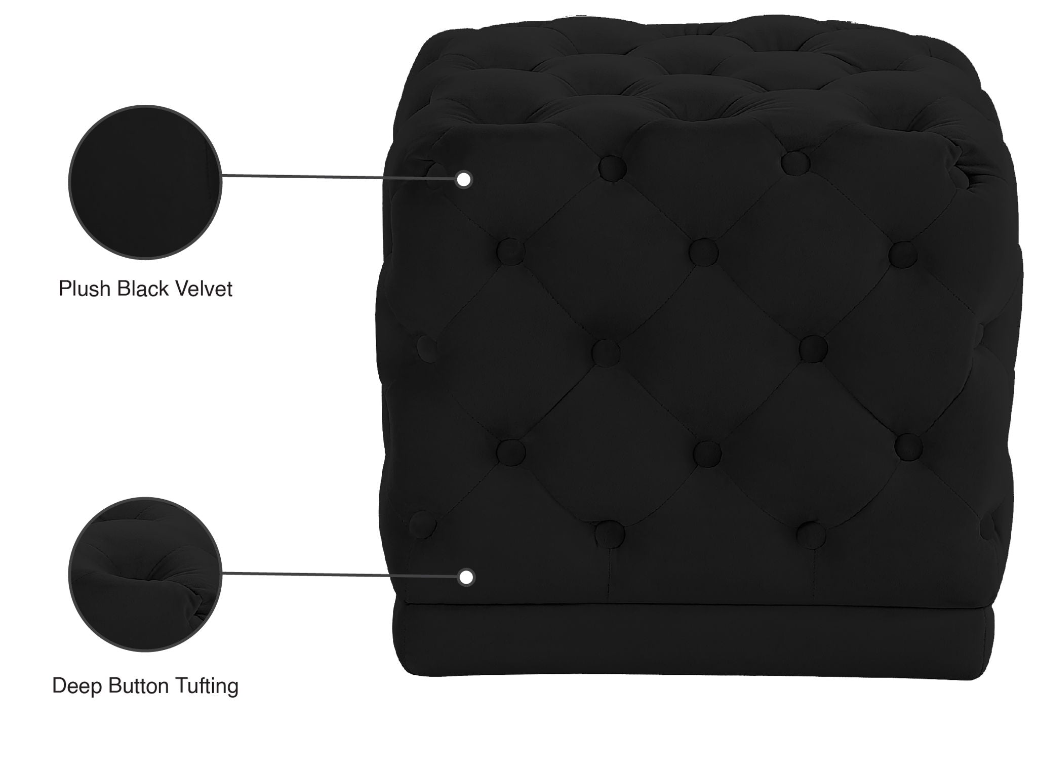 Stella - Stool Ottoman - Urban Living Furniture (Los Angeles, CA)