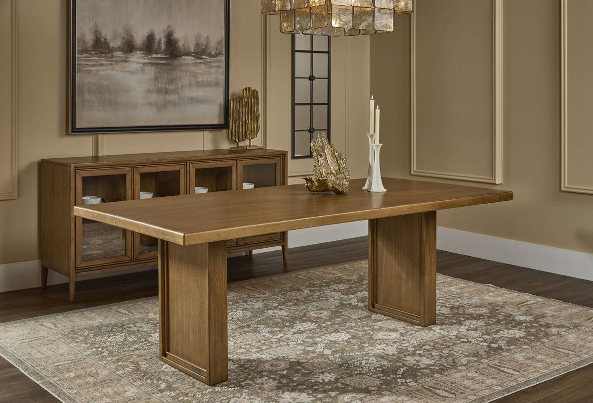 Carlisle - Fixed Dining Table - Tofffee Crunch