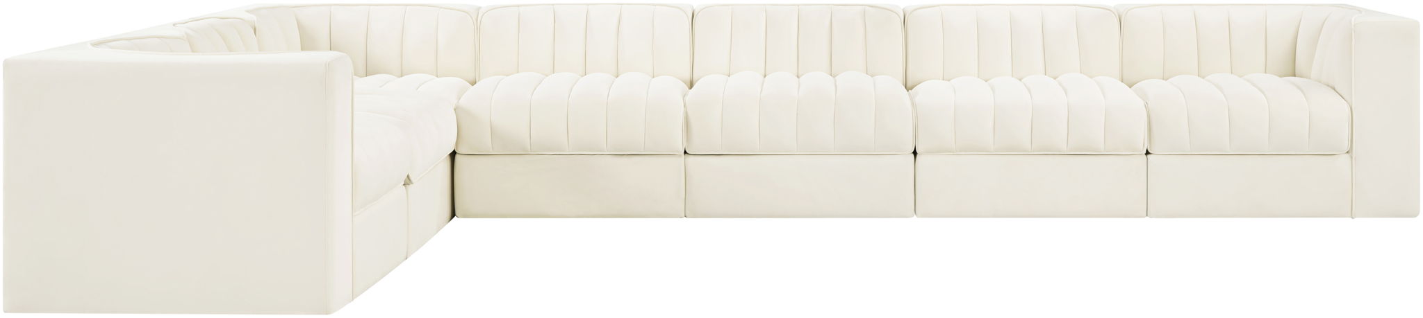 Rummi - Velvet Performance Fabric Upholstered 7 Piece Modular Sectional (With 3 Corner Chairs) - Urban Living Furniture (Los Angeles, CA)