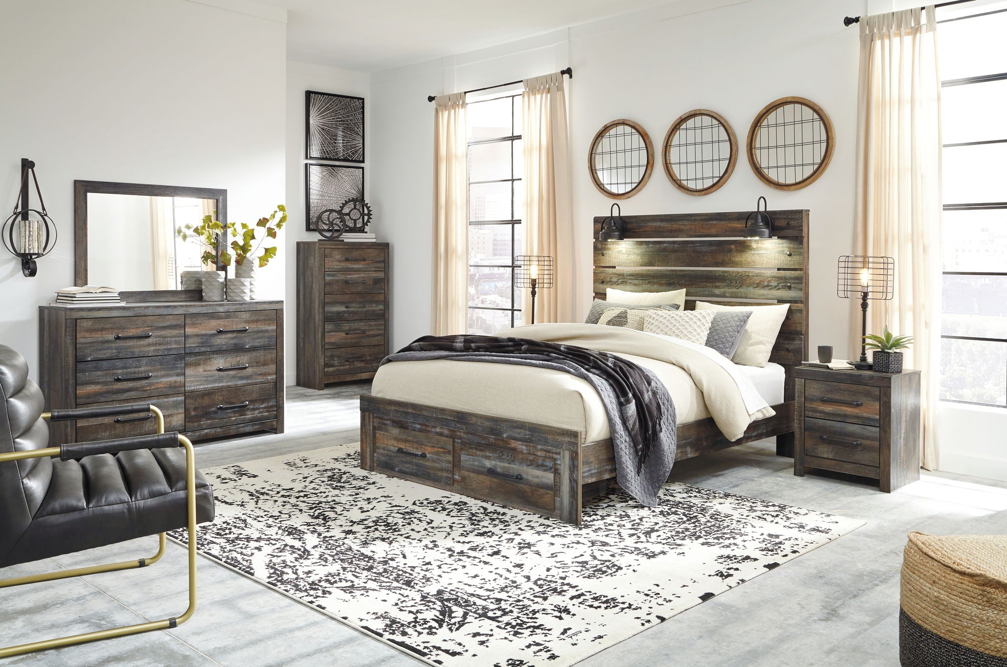 Drystan - Panel Bed - Urban Living Furniture (Los Angeles, CA)