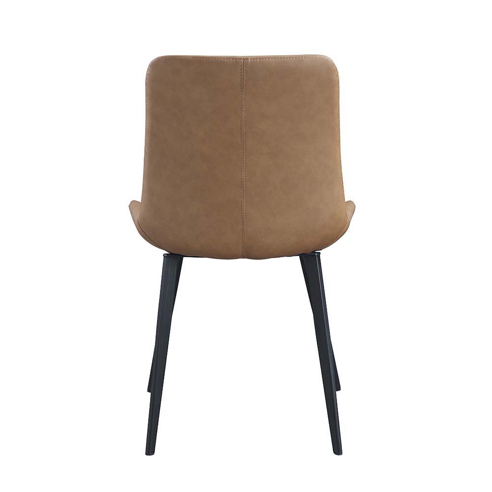 Abiram - Side Chair (Set of 2) - Brown PU - Urban Living Furniture (Los Angeles, CA)