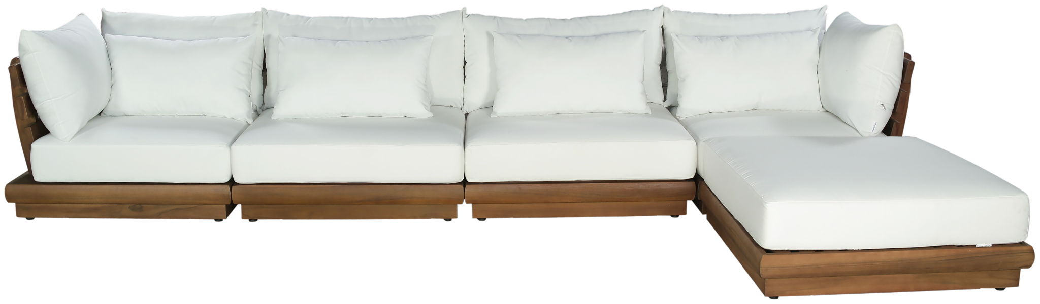 Mirella - 5 Piece Water Resistant Fabric Upholstered Outdoor Patio Modular Sectional - Urban Living Furniture (Los Angeles, CA)