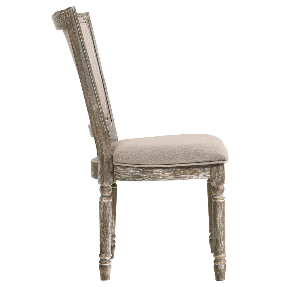 Gabrian - Fabric Side Chair (Set of 2) - Two-Tone Beige & Reclaimed Gray - Urban Living Furniture (Los Angeles, CA)