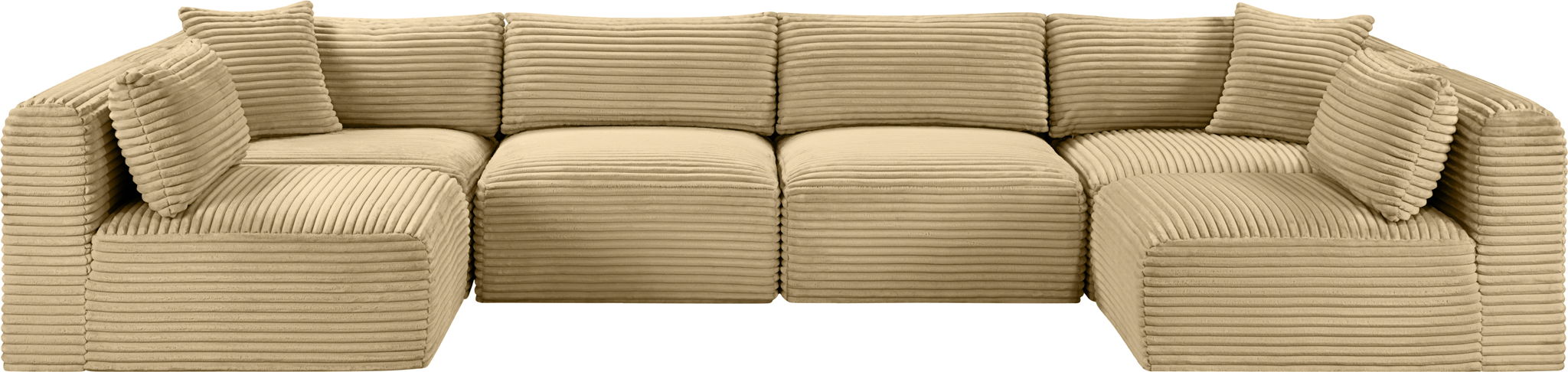Shaggy - 6 Piece Modular U-Shaped Armless Sectional - Urban Living Furniture (Los Angeles, CA)