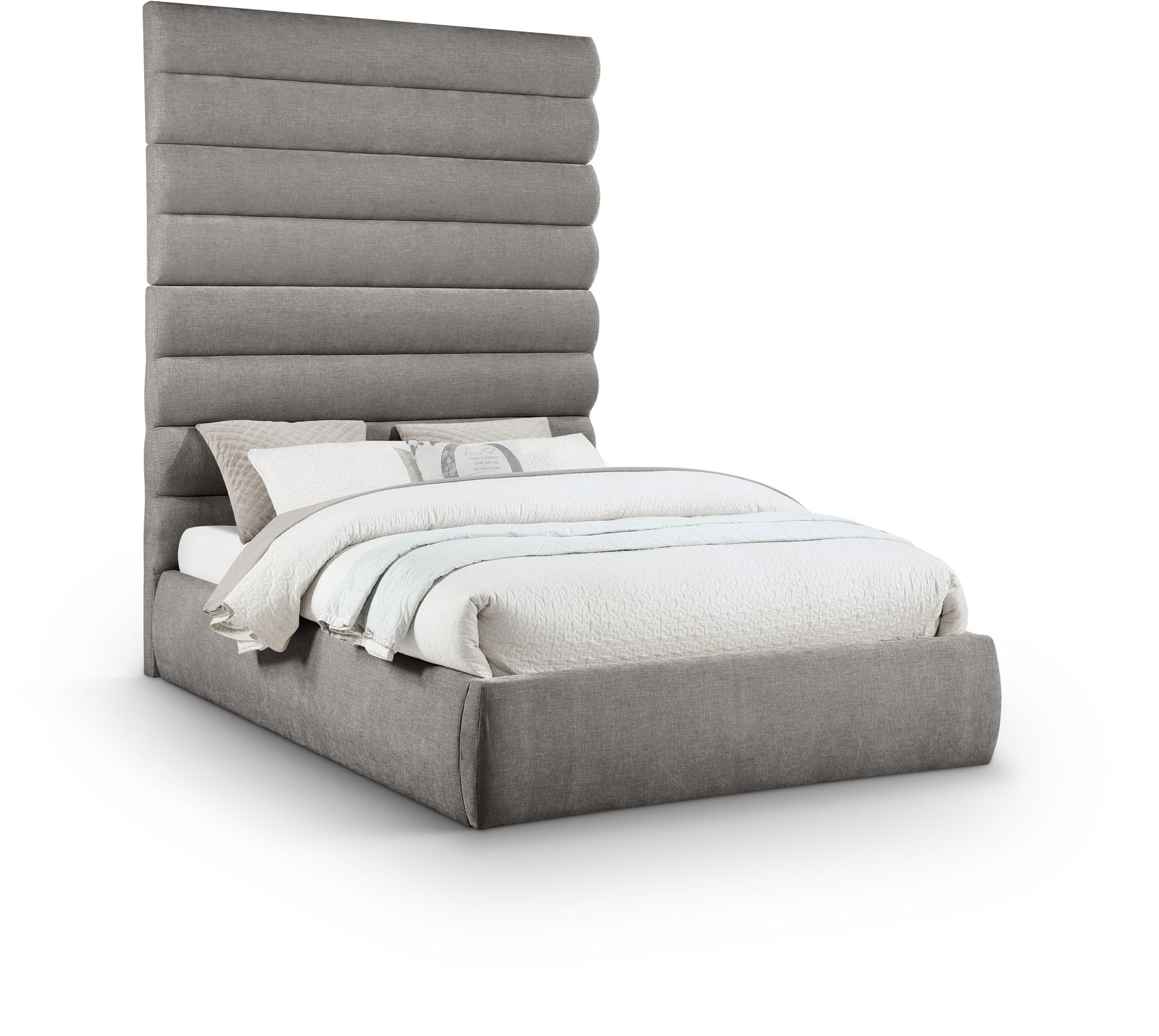 Adam - Chenille Fabric Bed With 89" Headboard - Urban Living Furniture (Los Angeles, CA)