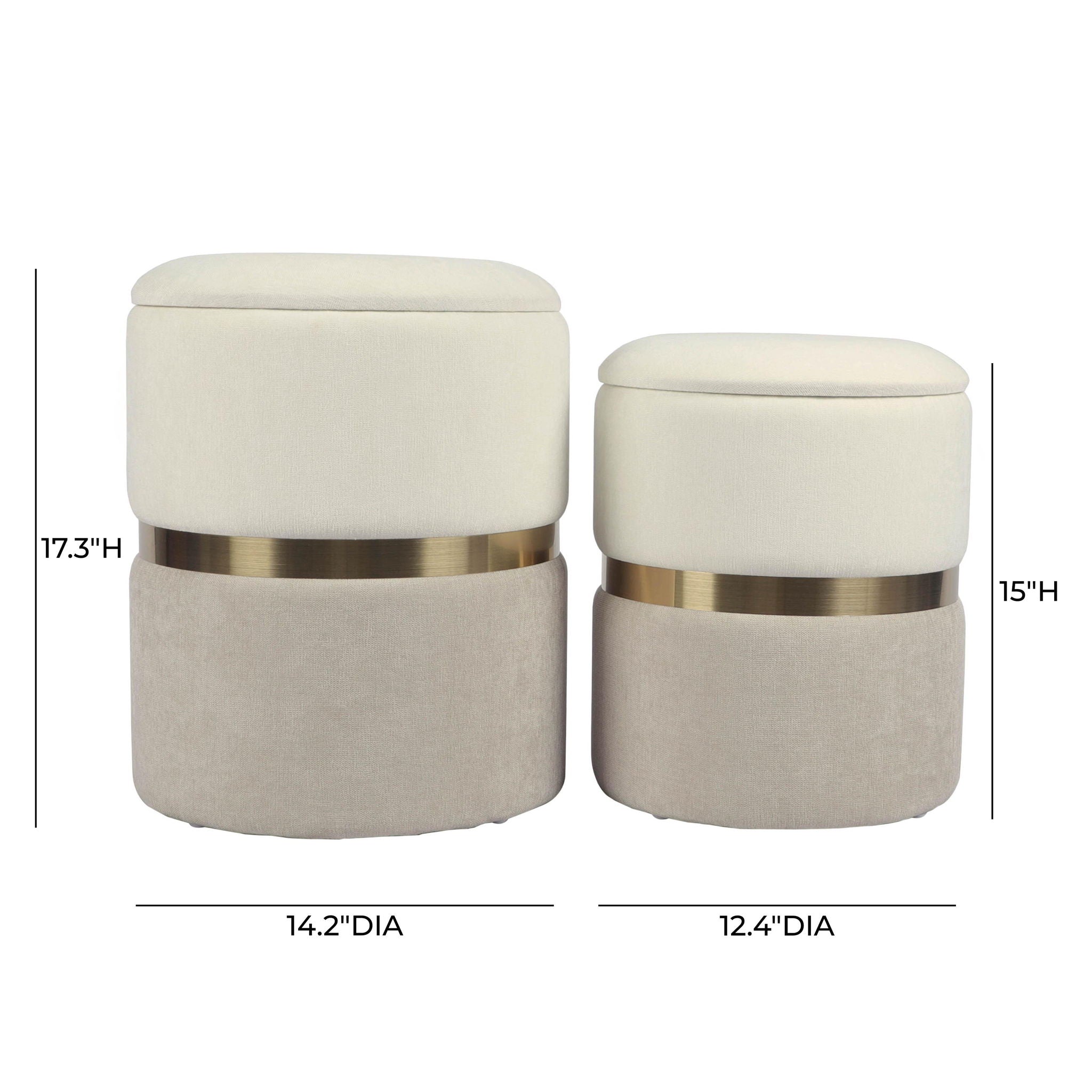 Gigi - Storage Ottoman (Set of 2) - Urban Living Furniture (Los Angeles, CA)