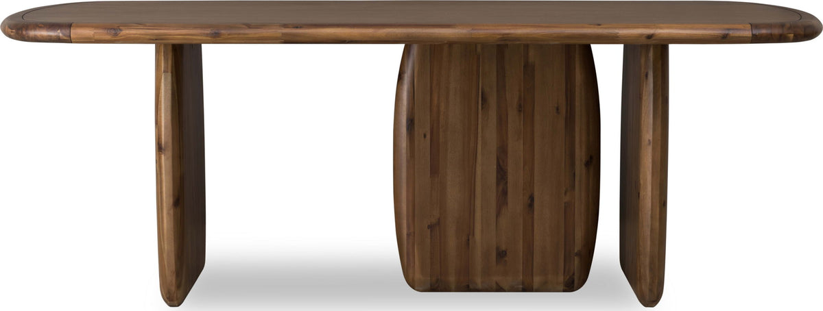 Xolani - Rectangular Acacia Wood Pedestal Table - Impala