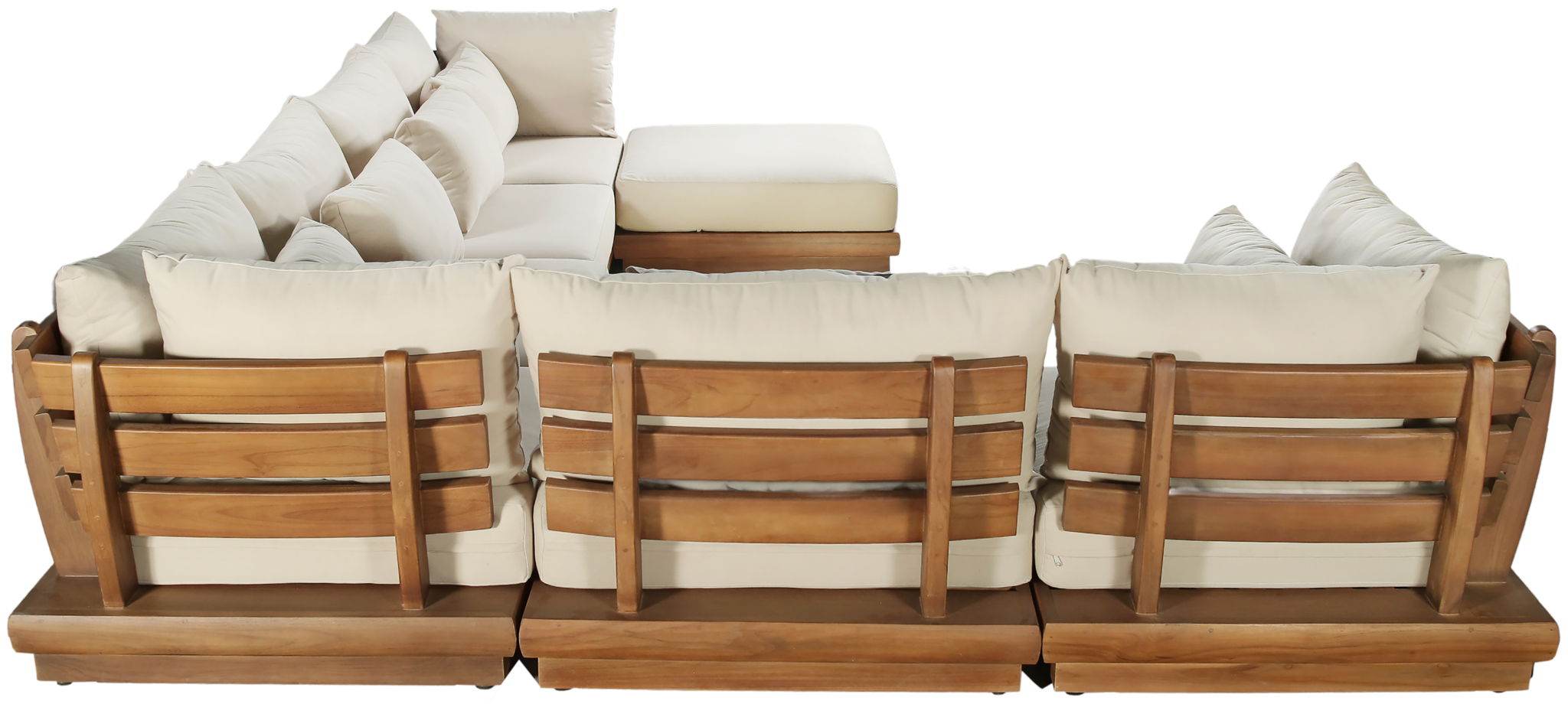 Mirella - 7 Piece Water Resistant Fabric Upholstered Outdoor Patio Modular Sectional - Urban Living Furniture (Los Angeles, CA)