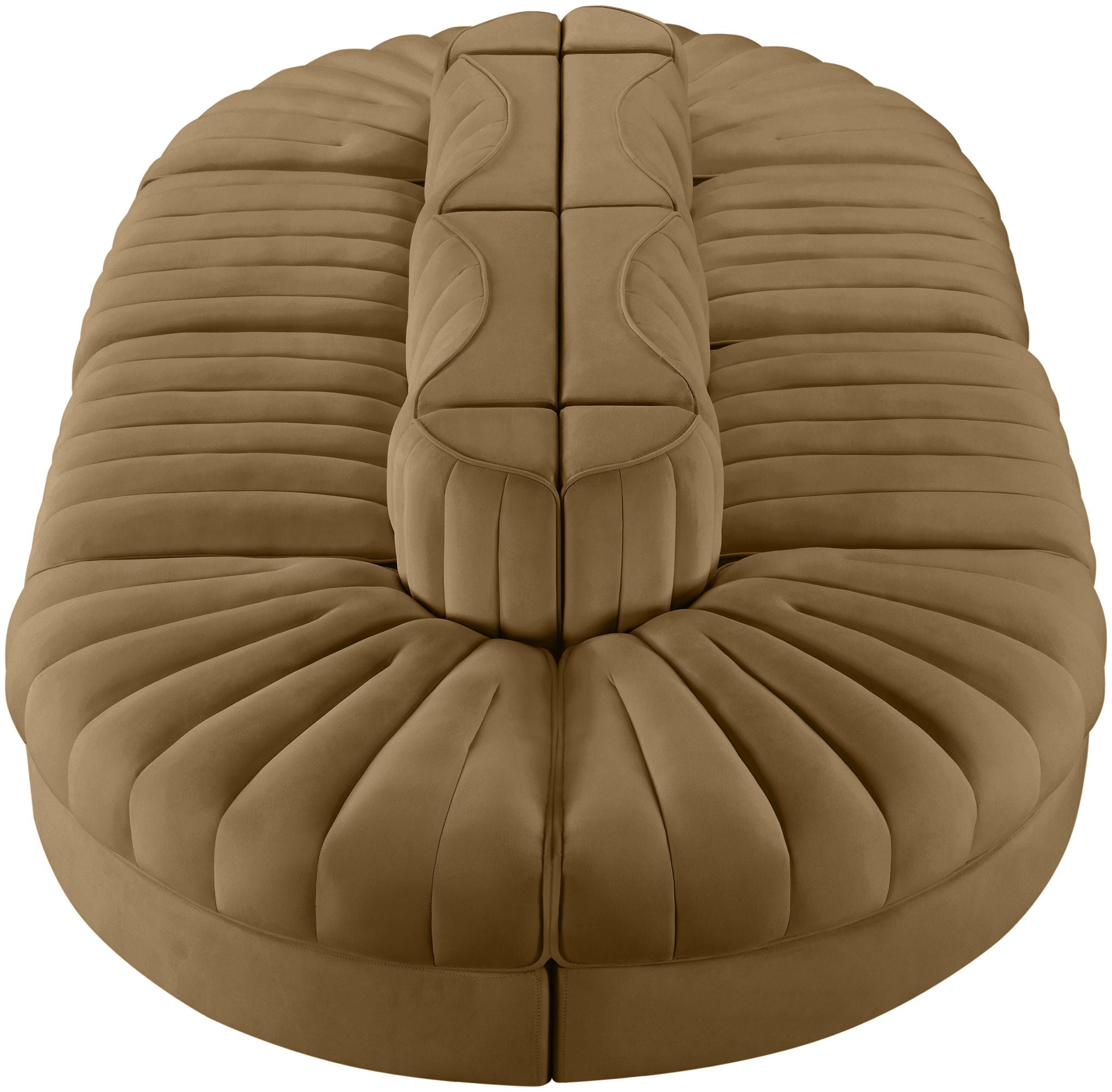 Rummi - Oval Velvet Performance Fabric Upholstered 8 Piece Modular Sectional - Urban Living Furniture (Los Angeles, CA)