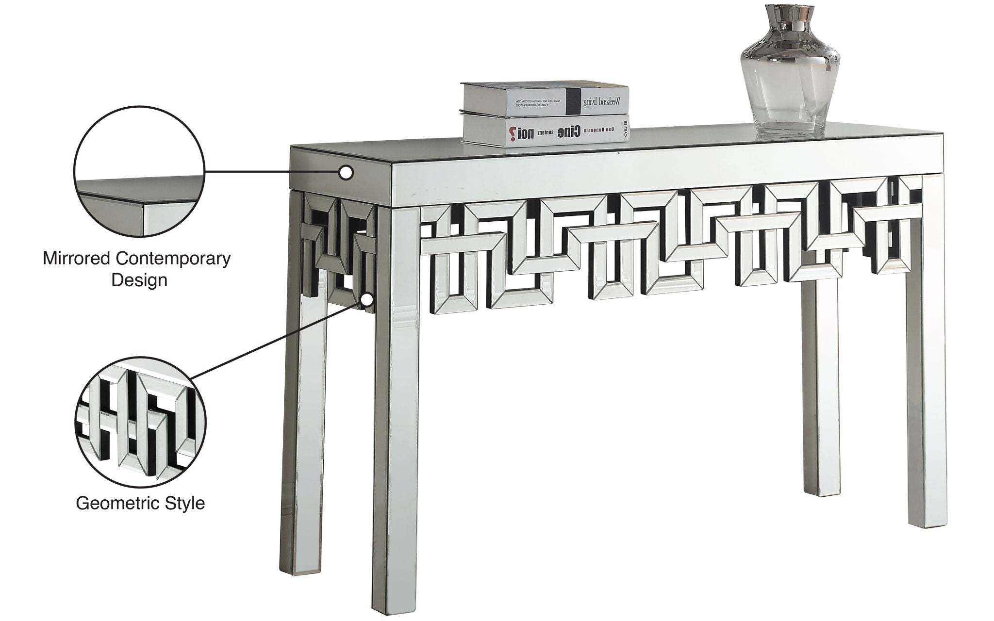 Aria - Console Table - Pearl Silver - Urban Living Furniture (Los Angeles, CA)