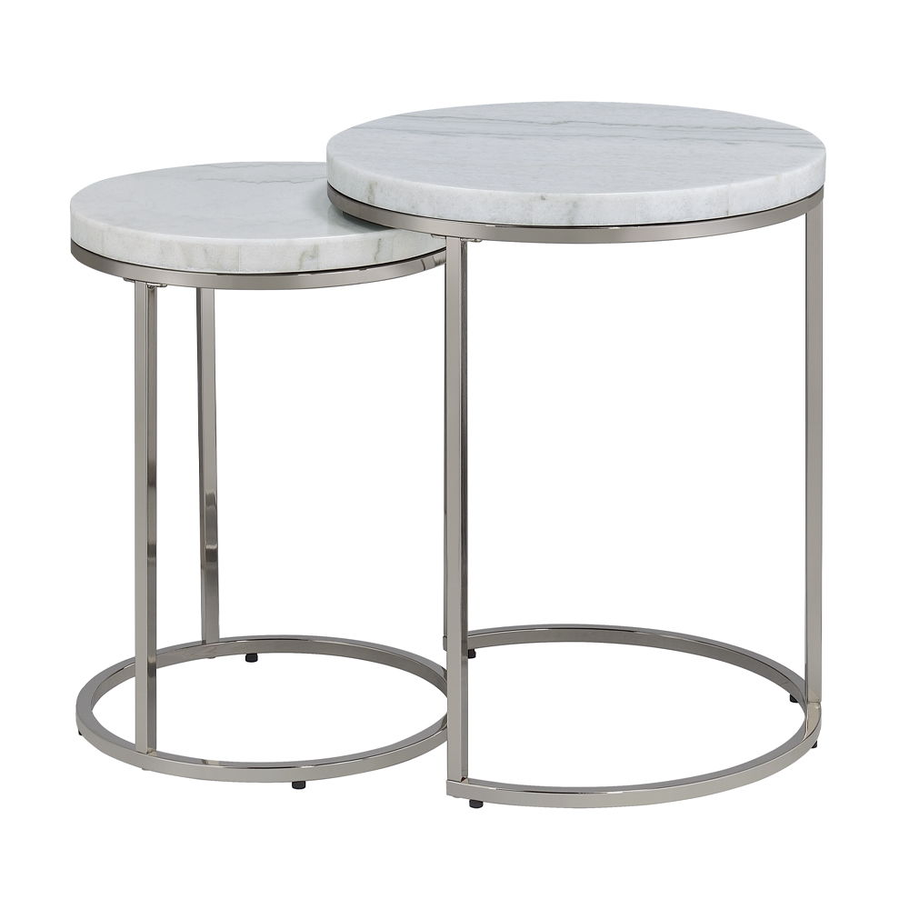 Zaidee - Nesting Table Set - Nickel - Urban Living Furniture (Los Angeles, CA)